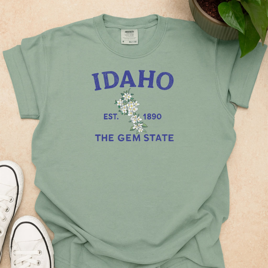 Idaho State Flower Syringa Comfort Colors Souvenir T-Shirt