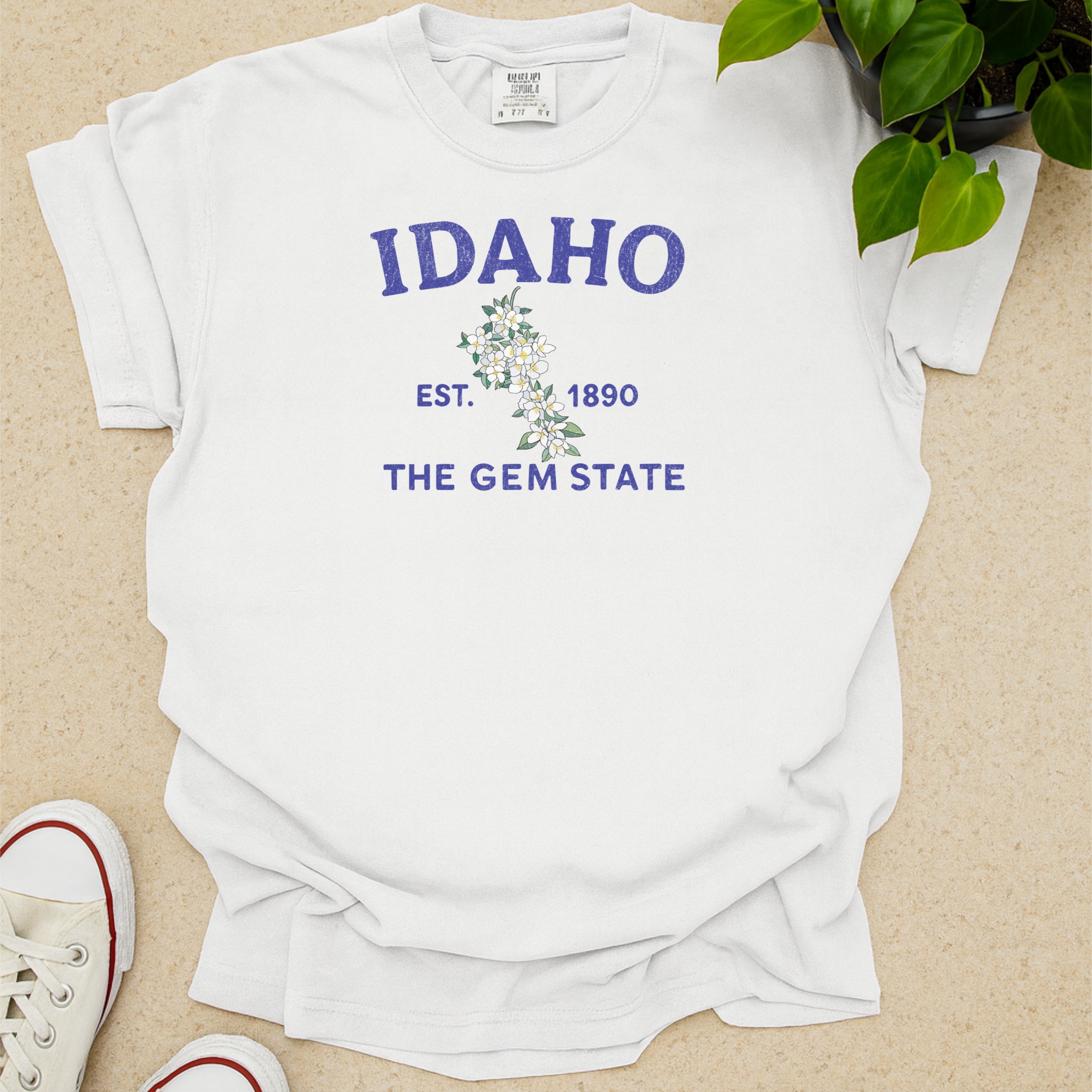 Idaho State Flower Syringa Comfort Colors Souvenir T-Shirt