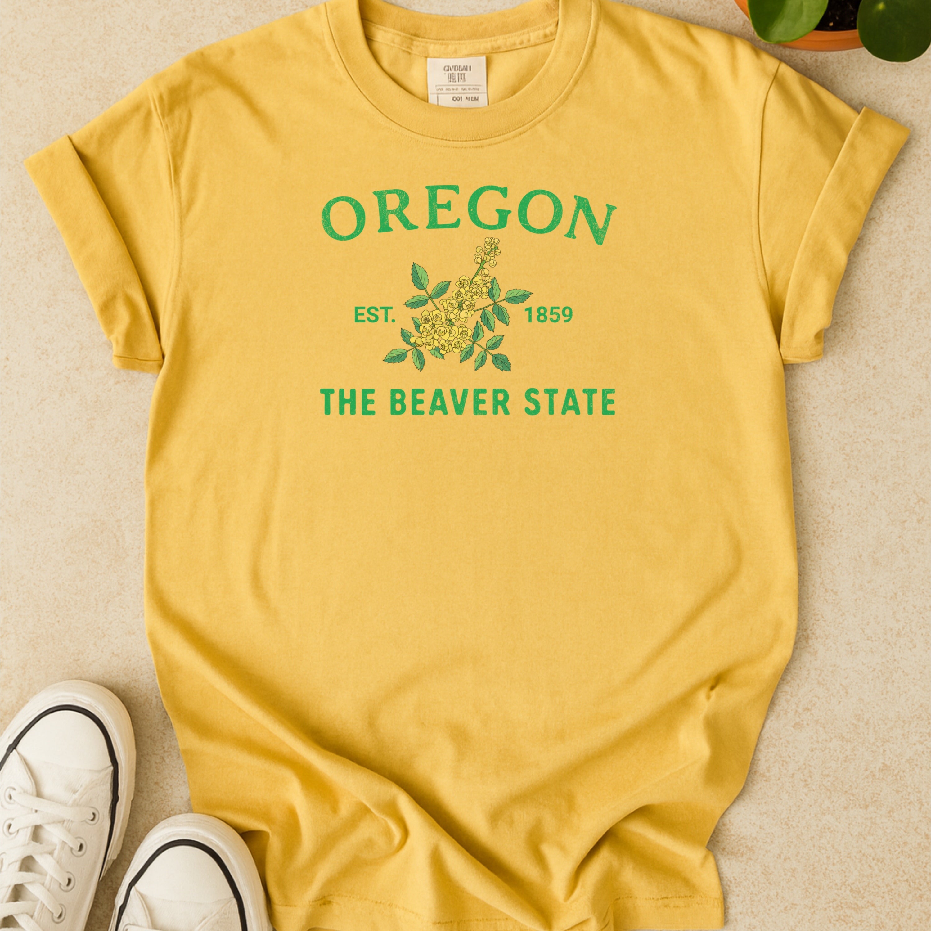 Oregon State Flower Grape Blossom Comfort Colors Souvenir T-Shirt