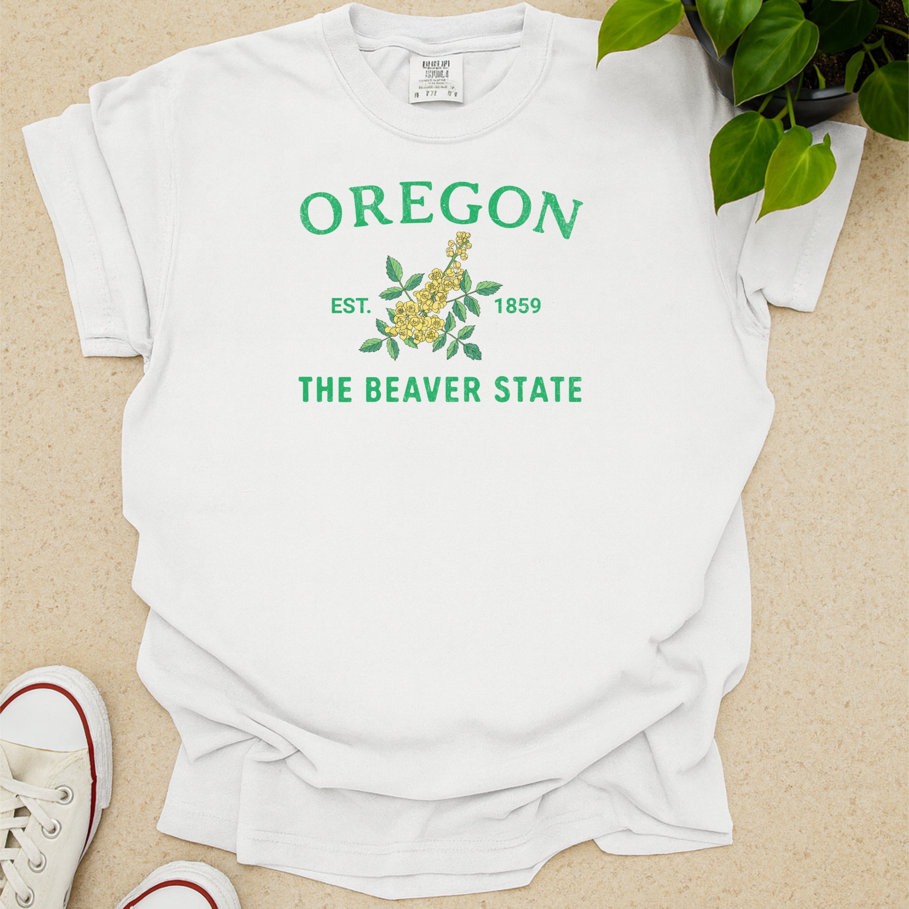 Oregon State Flower Grape Blossom Comfort Colors Souvenir T-Shirt