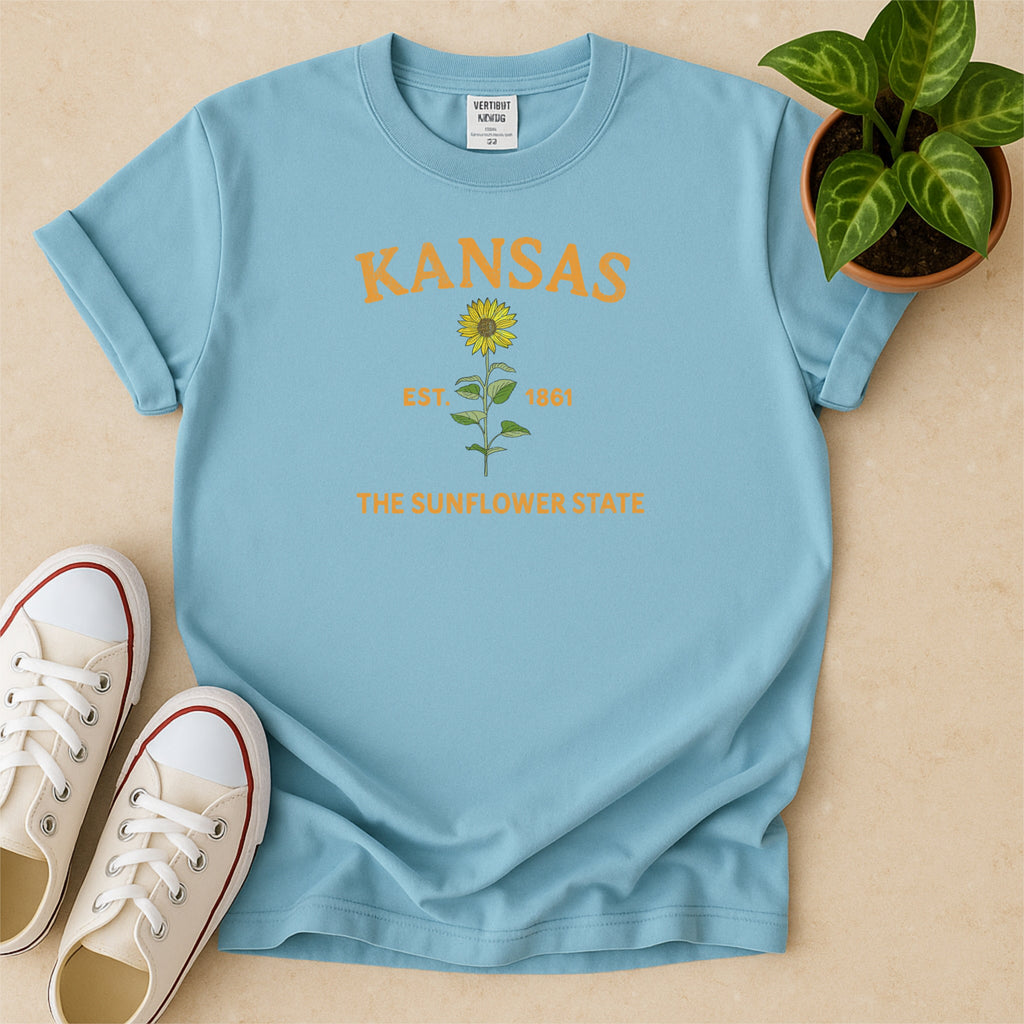 Kansas State Flower Sunflower Comfort Colors Souvenir T-Shirt