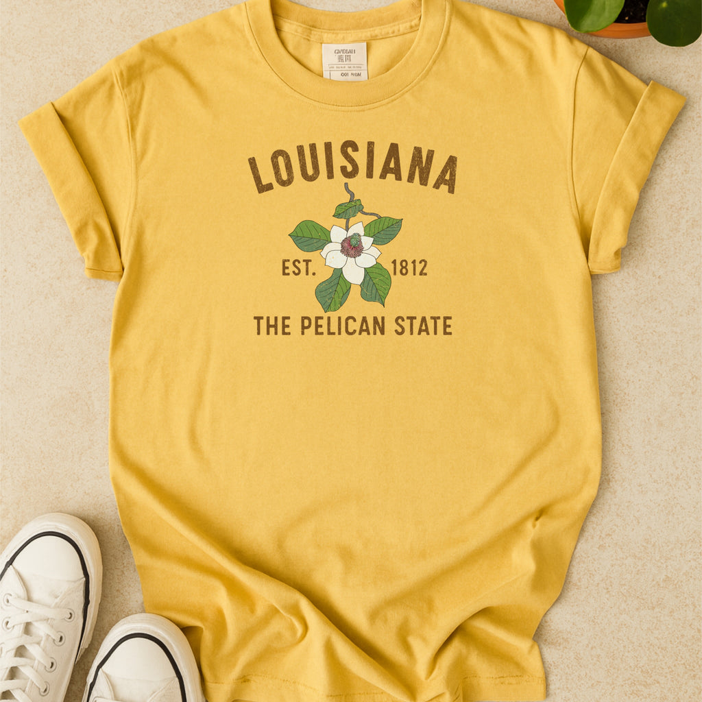 Louisiana State Flower Magnolia Comfort Colors Souvenir T-Shirt