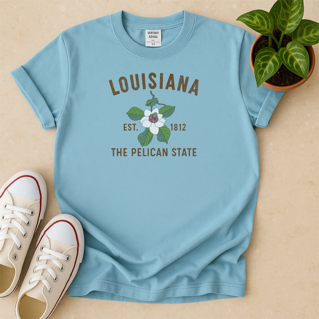 Louisiana State Flower Magnolia Comfort Colors Souvenir T-Shirt