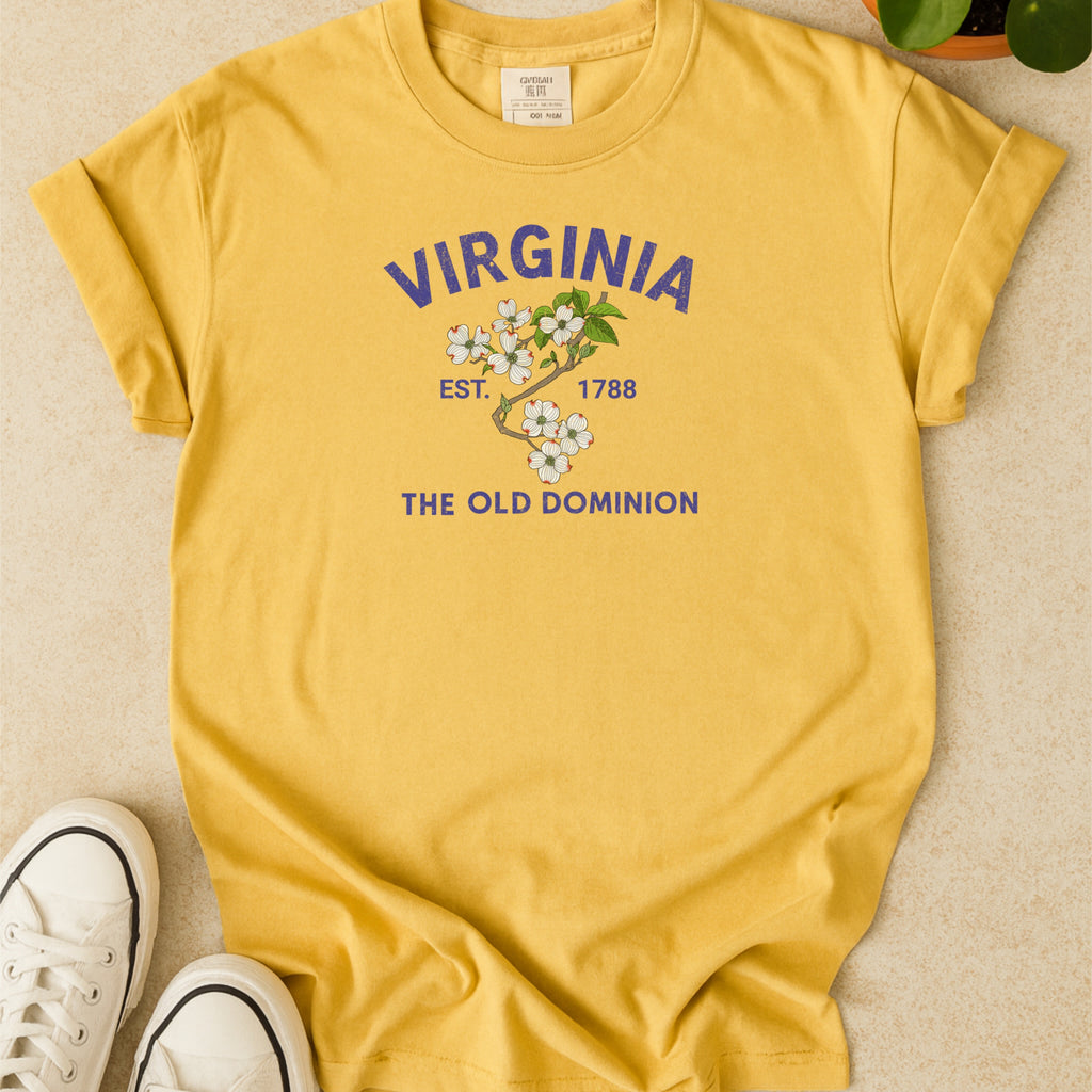 Virginia State Flower Dogwood Blossom Comfort Colors Souvenir T-Shirt