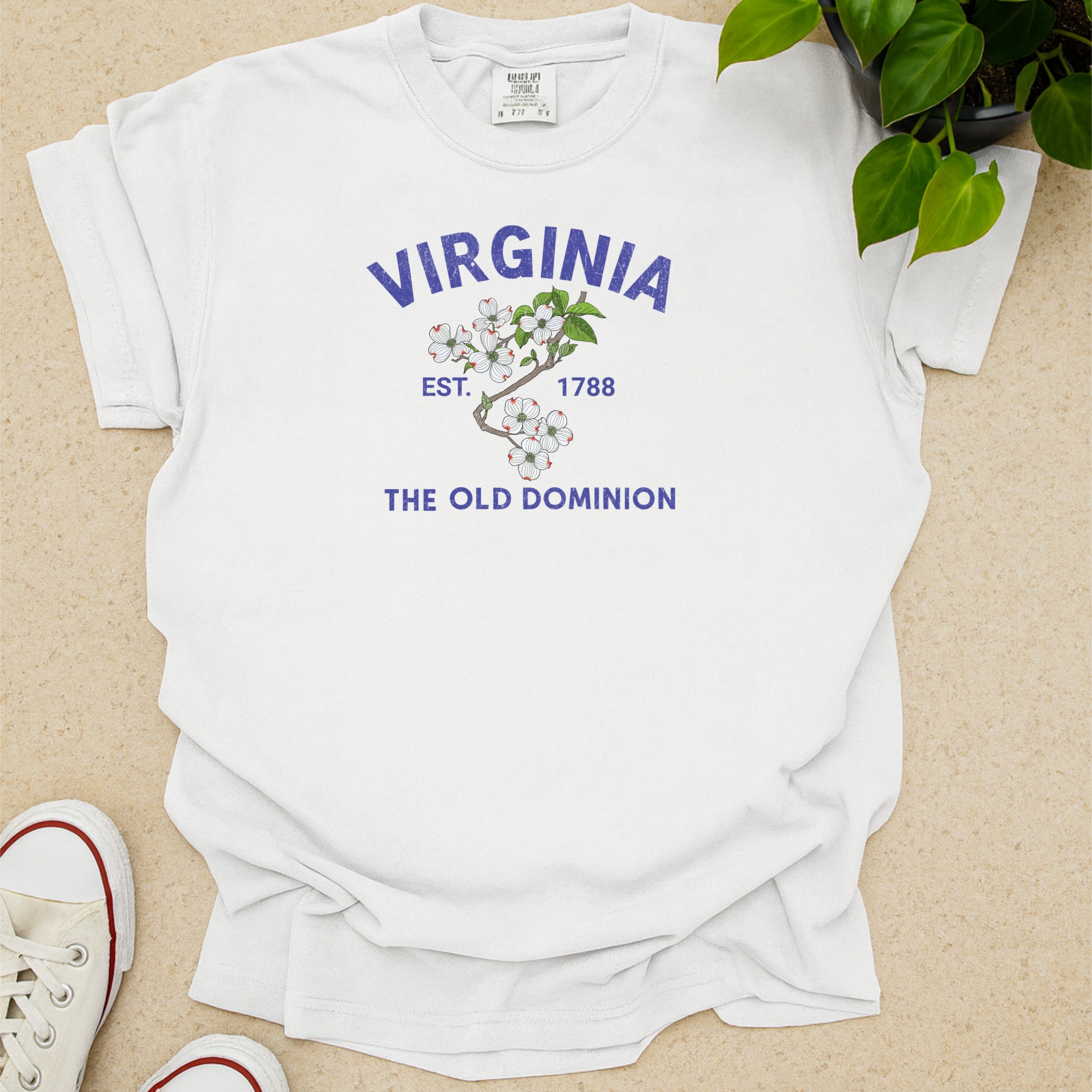 Virginia State Flower Dogwood Blossom Comfort Colors Souvenir T-Shirt