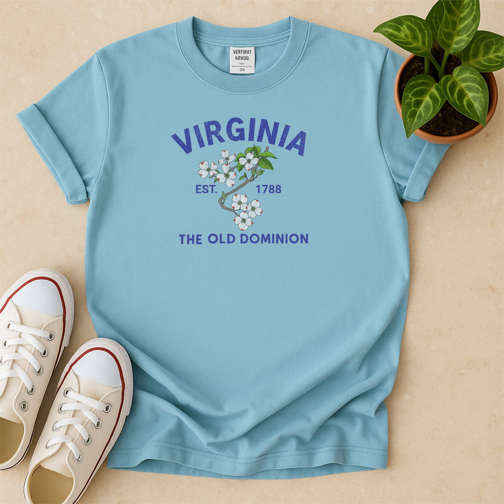 Virginia State Flower Dogwood Blossom Comfort Colors Souvenir T-Shirt