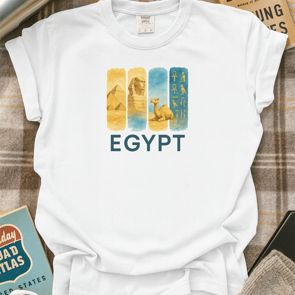 Egypt Brushstroke Watercolor Comfort Colors Souvenir T-Shirt
