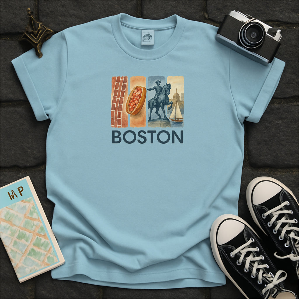 Boston Brushstroke Watercolor Comfort Colors Souvenir T-Shirt