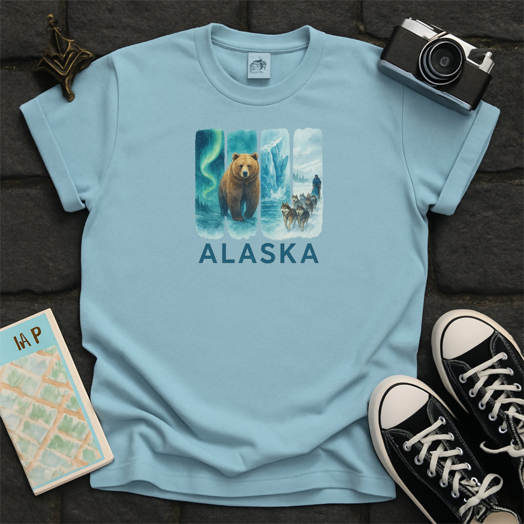 Alaska Brushstroke Watercolor Comfort Colors Souvenir T-Shirt