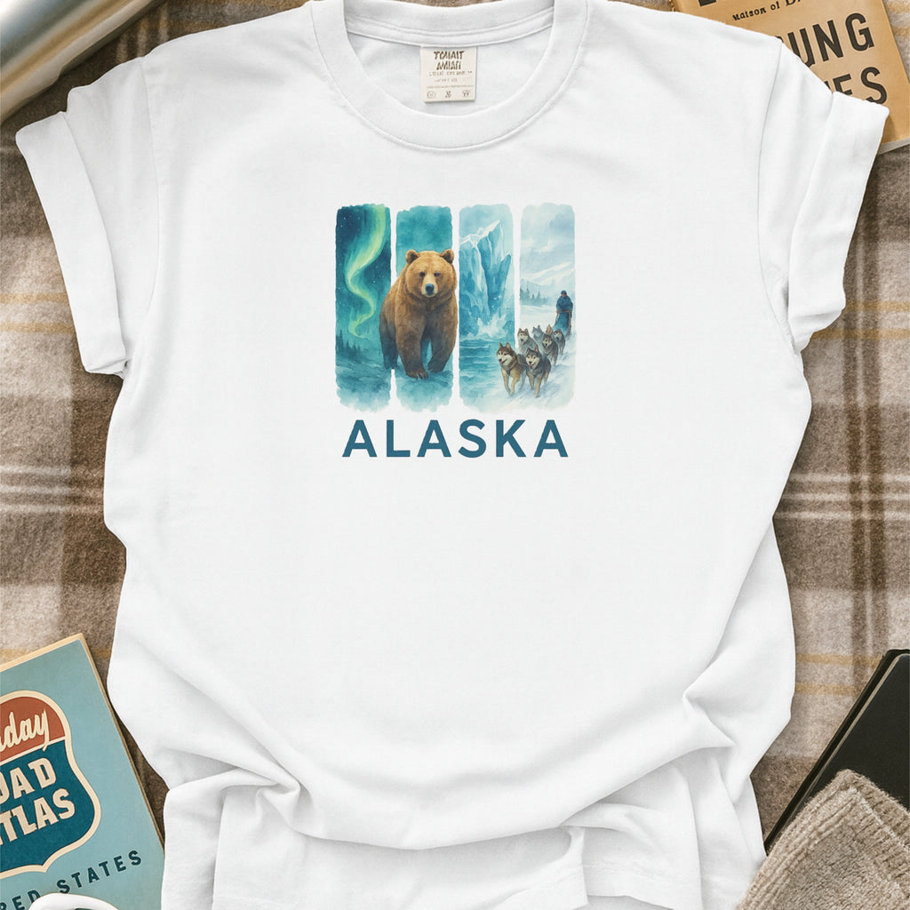Alaska Brushstroke Watercolor Comfort Colors Souvenir T-Shirt