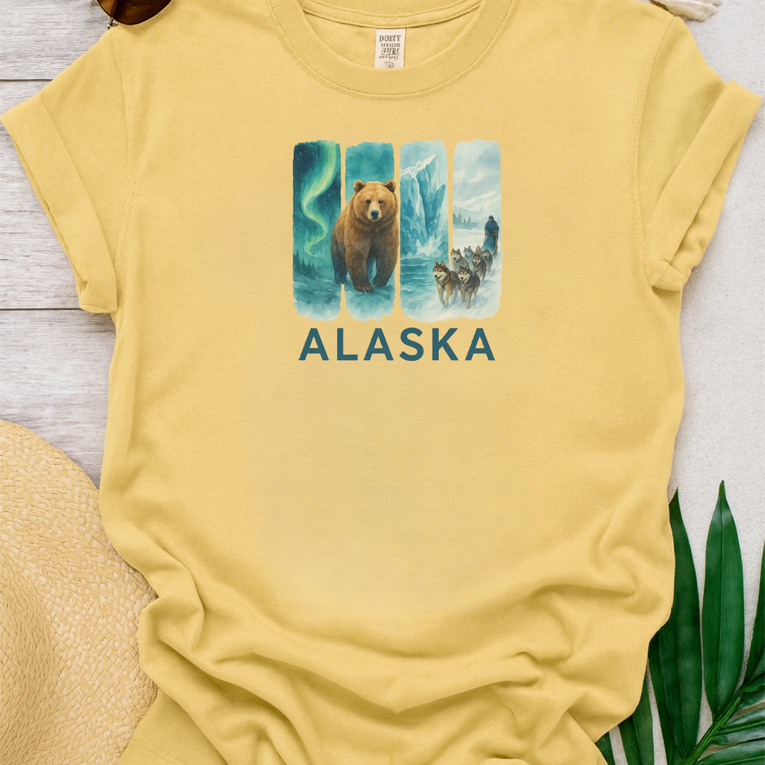 Alaska Brushstroke Watercolor Comfort Colors Souvenir T-Shirt