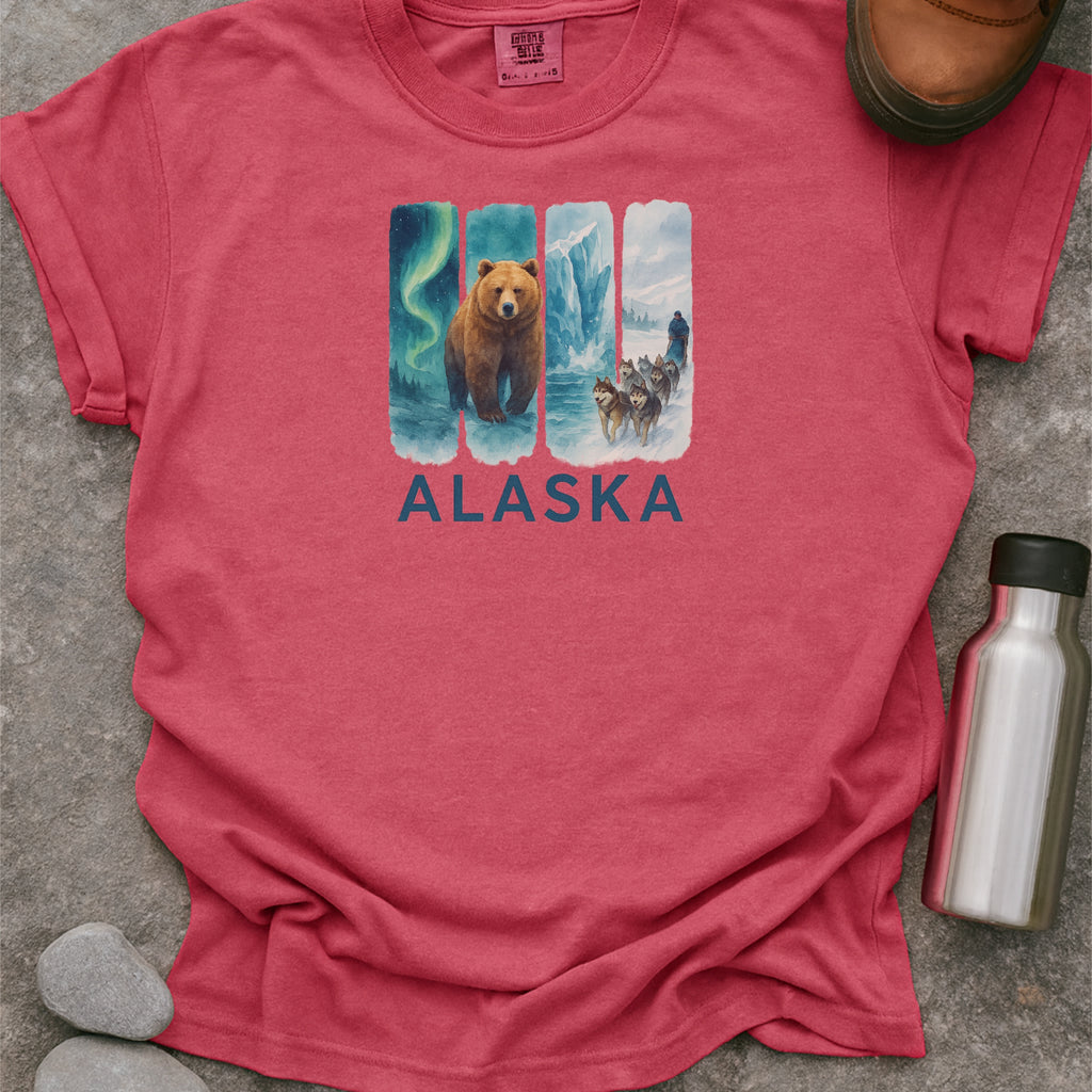 Alaska Brushstroke Watercolor Comfort Colors Souvenir T-Shirt
