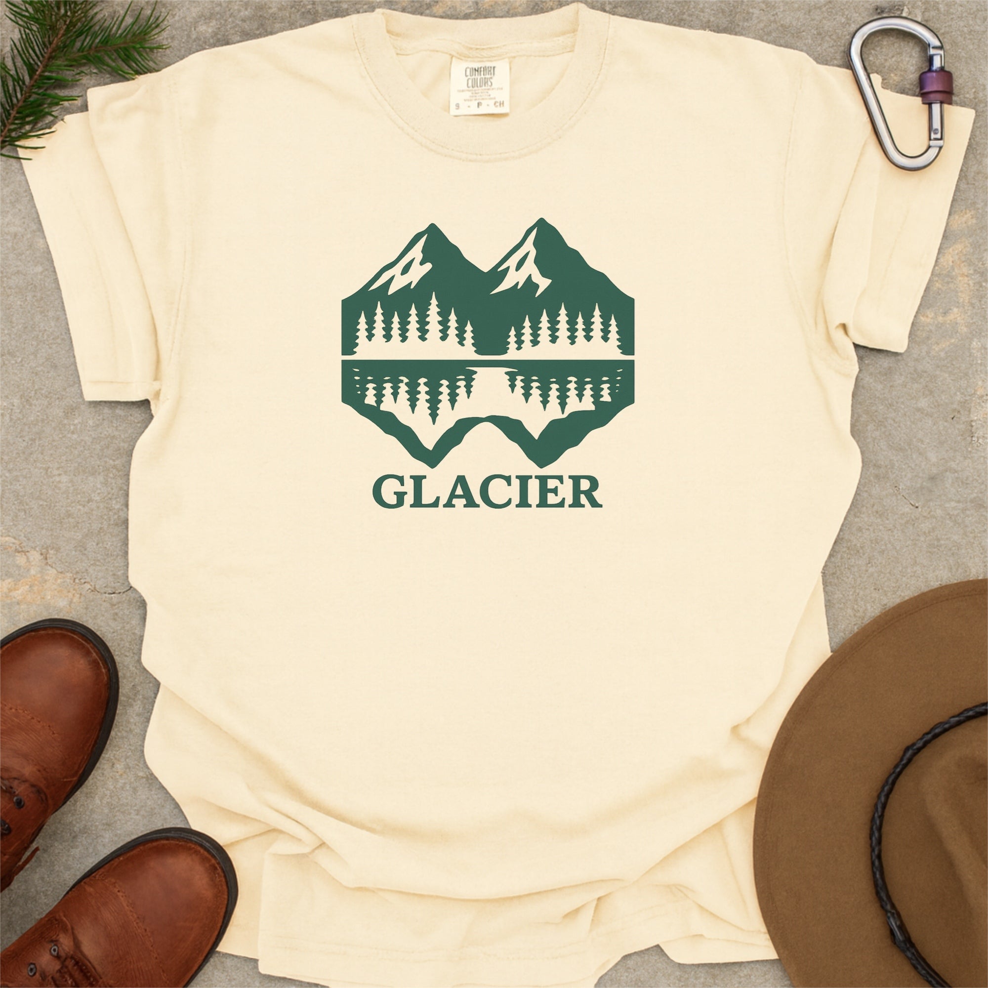 Glacier National Park Comfort Colors Souvenir T-Shirt
