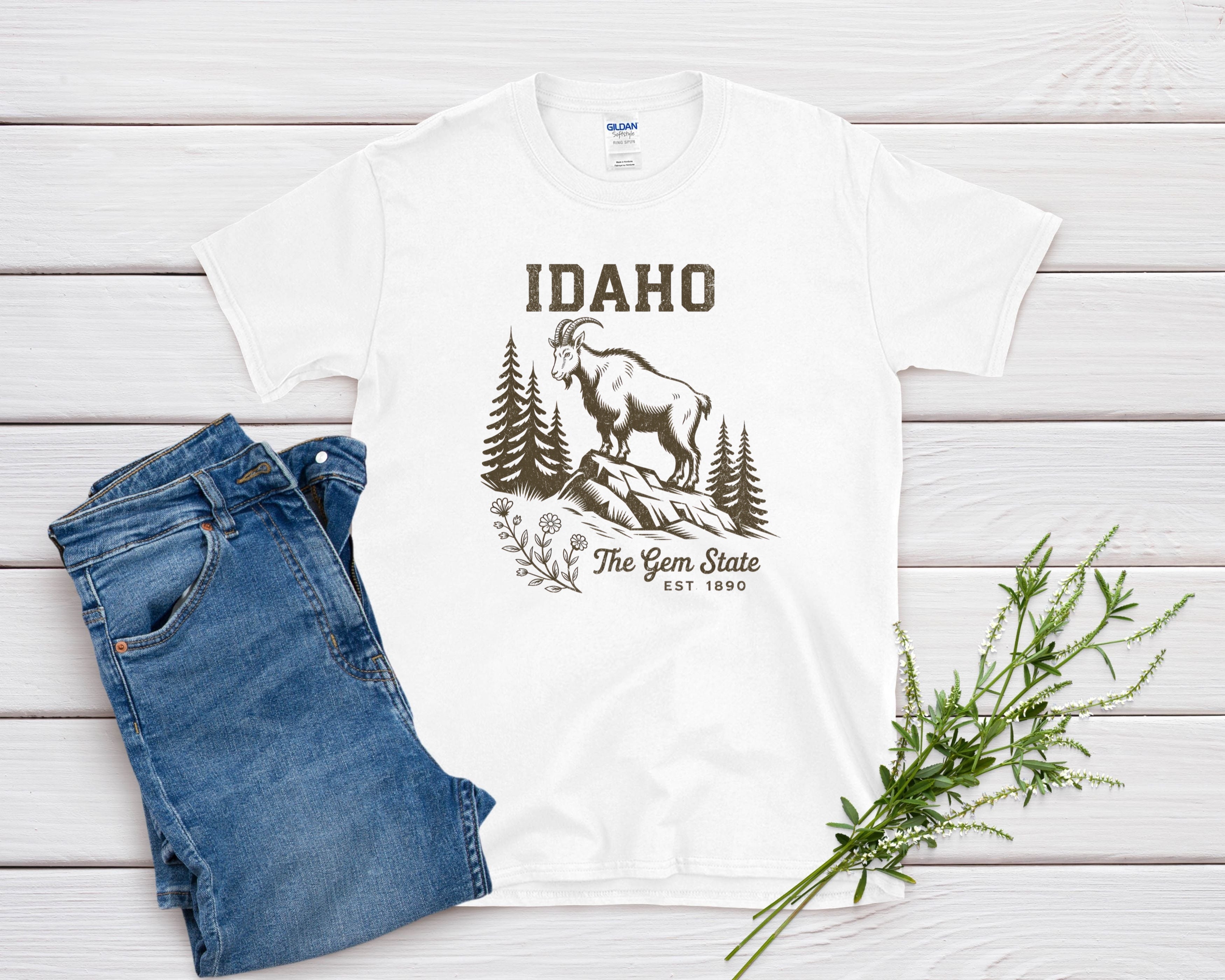 Idaho Iconic State Pride Gildan 64000 Souvenir T-Shirt