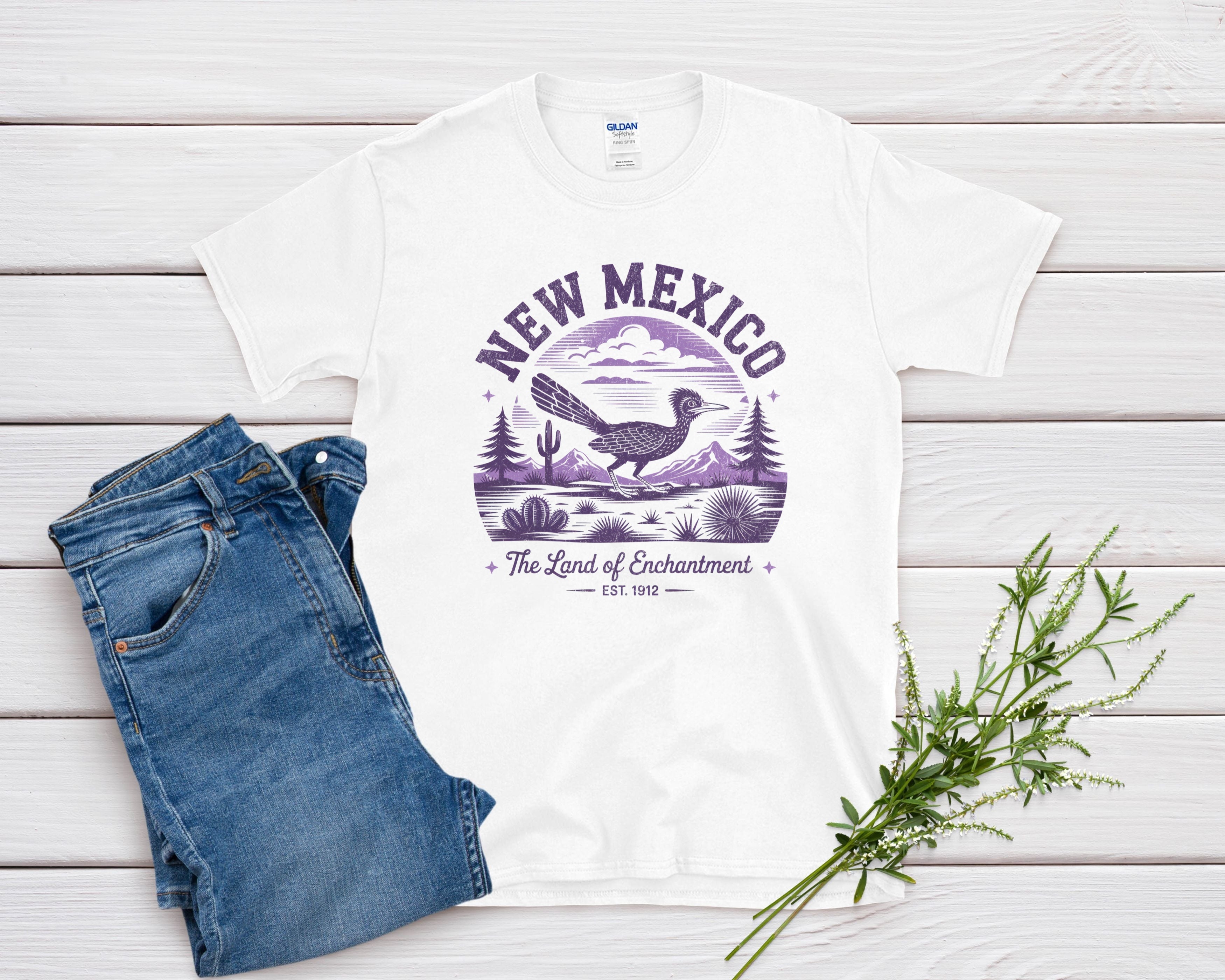 New Mexico Iconic State Pride Gildan 64000 Souvenir T-Shirt