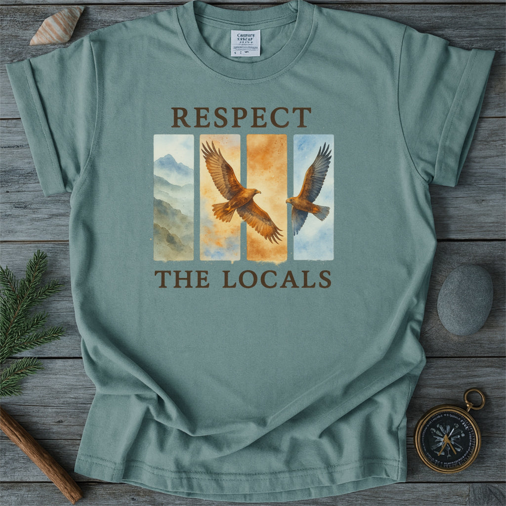 Respect The Locals Golden Eagle Scotland Comfort Colors Shirt
