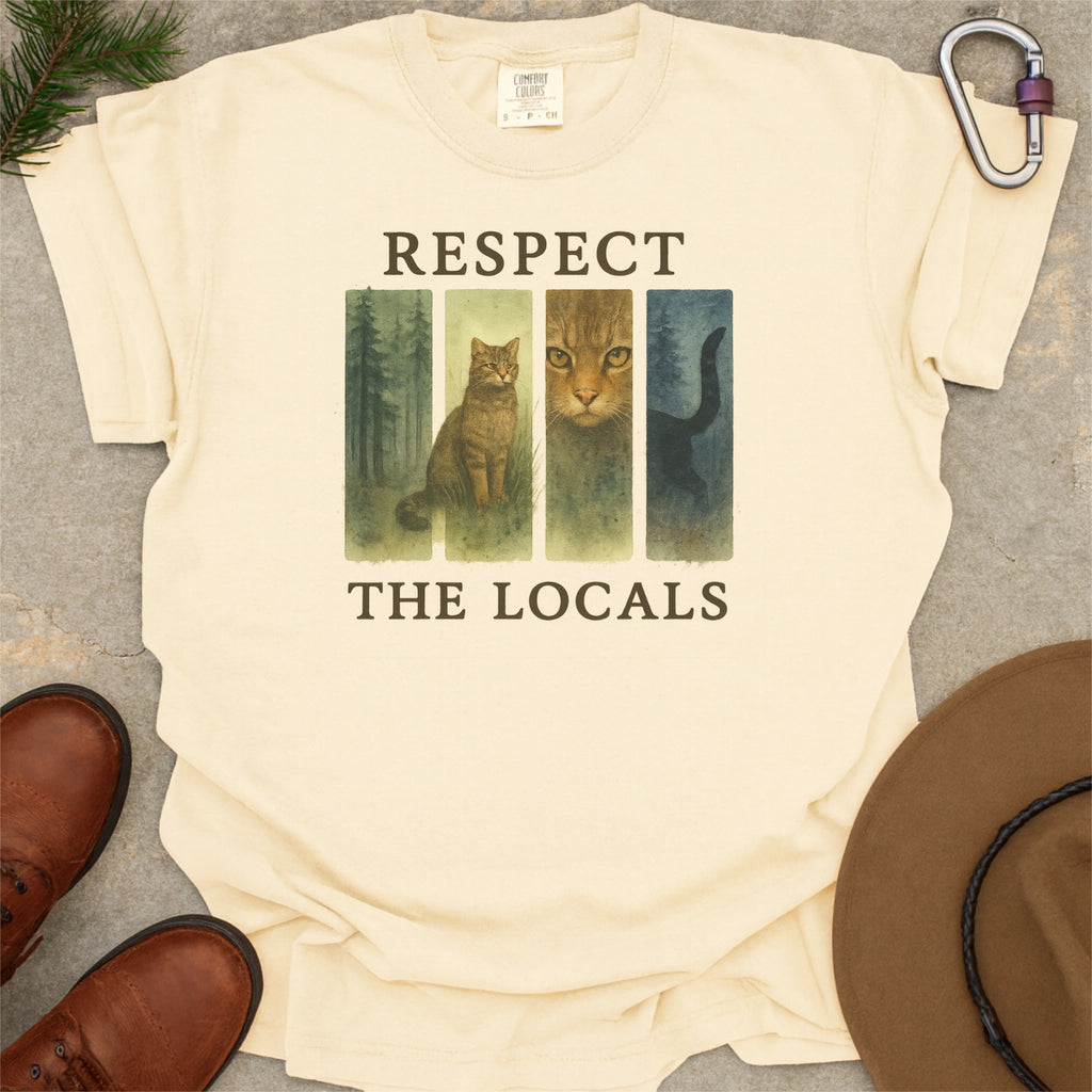 Respect The Locals Shirt Scottish Wildcat Comfort Colors Shirt