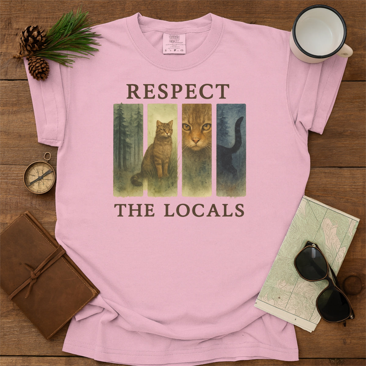 Respect The Locals Shirt Scottish Wildcat Comfort Colors Shirt