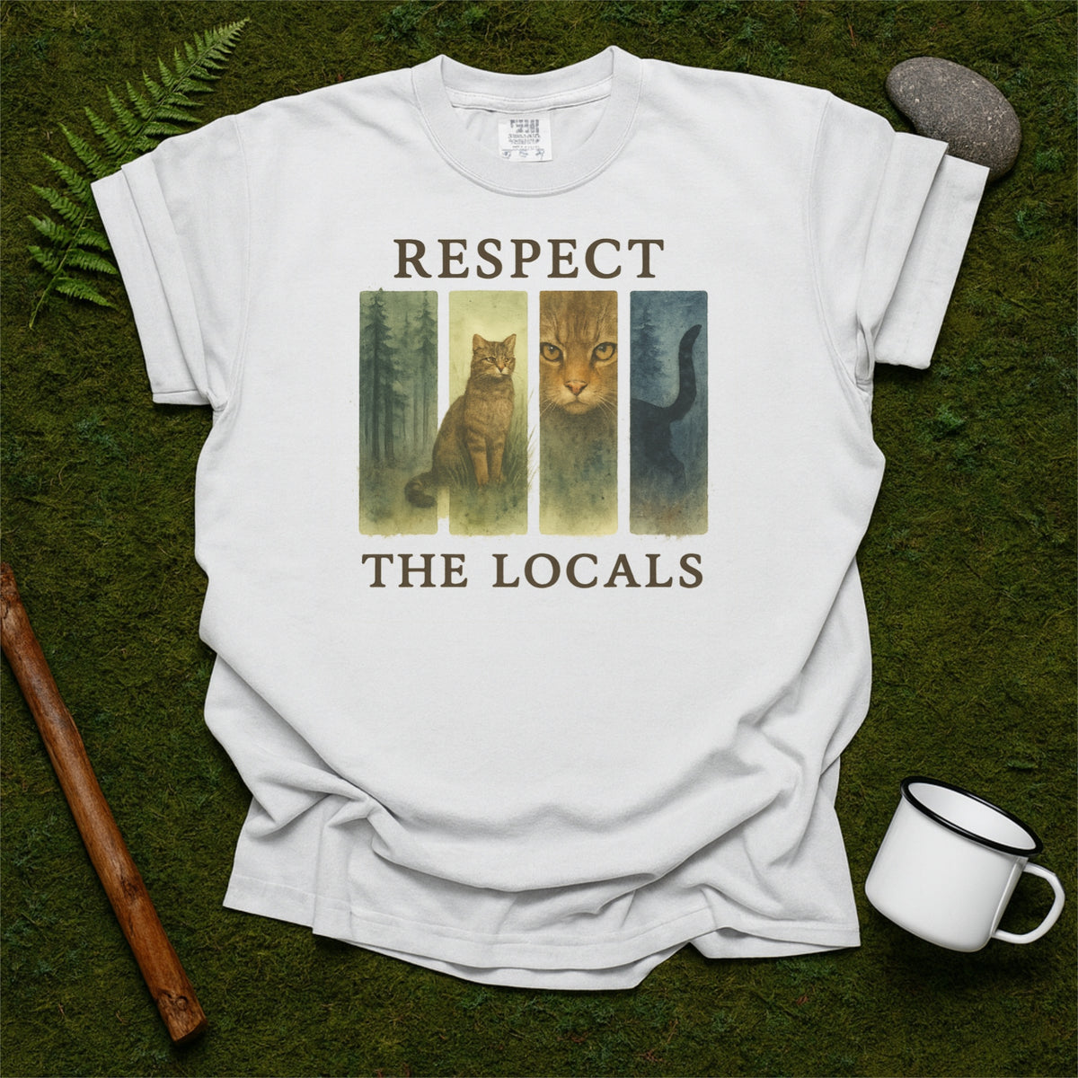Respect The Locals Shirt Scottish Wildcat Comfort Colors Shirt