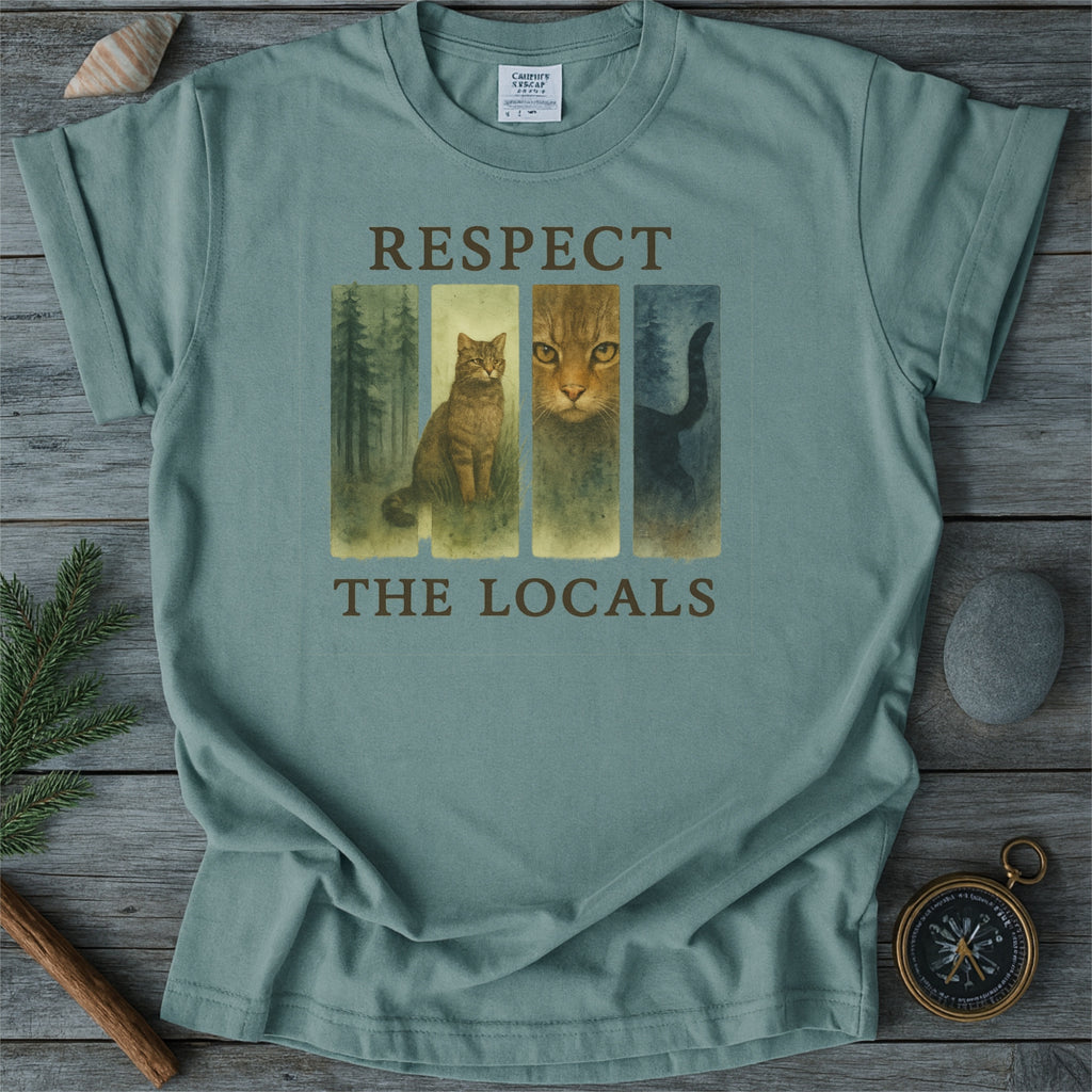 Respect The Locals Shirt Scottish Wildcat Comfort Colors Shirt