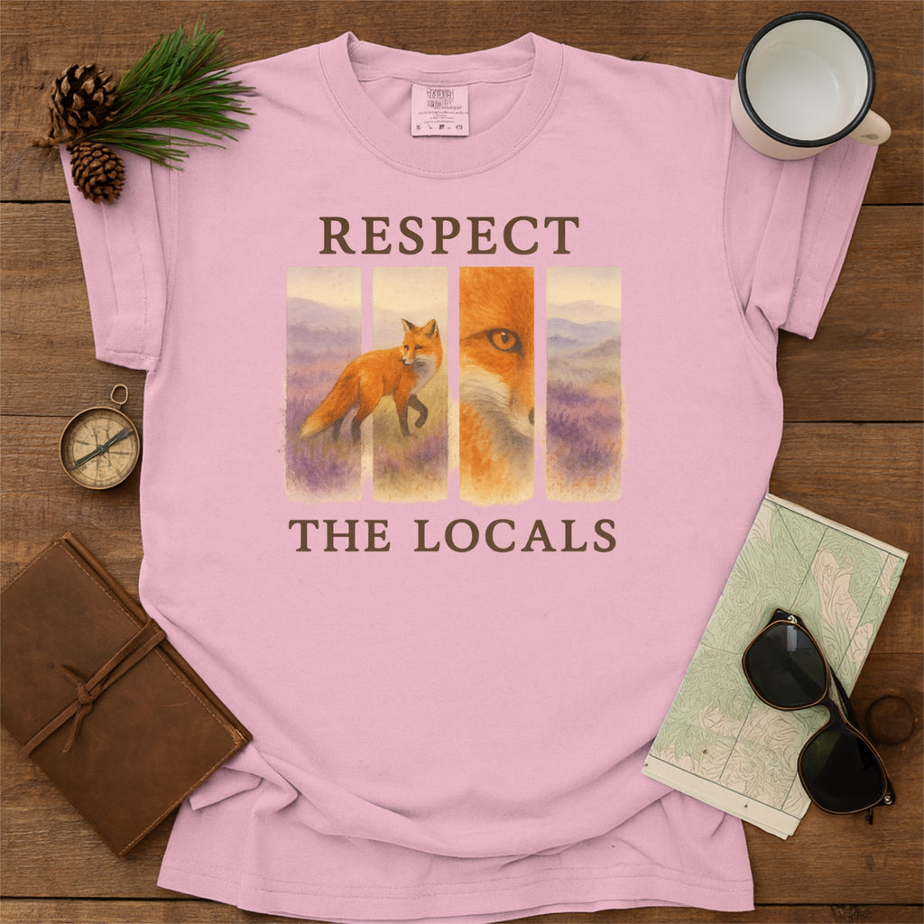 Respect The Locals Scottish Red Fox Comfort Colors Shirt