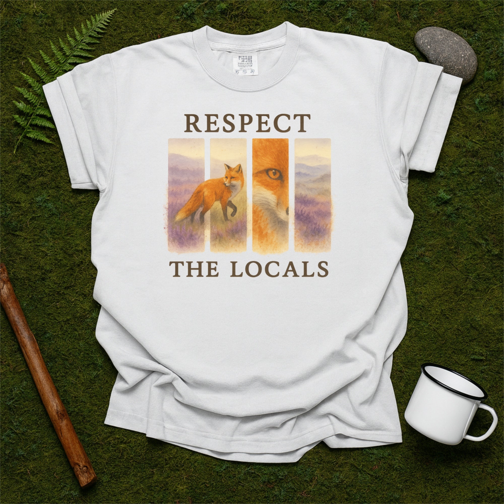 Respect The Locals Scottish Red Fox Comfort Colors Shirt