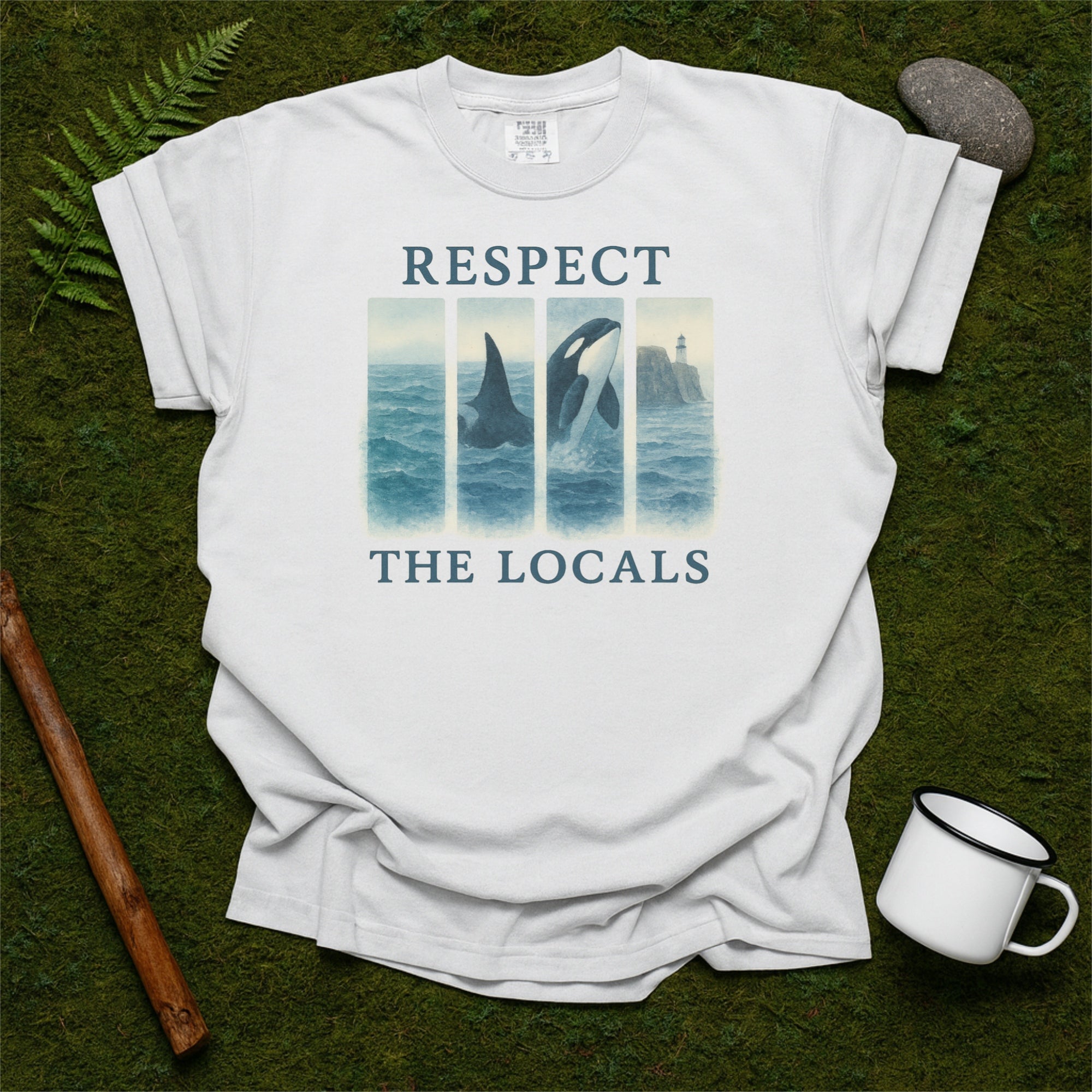 Respect The Locals Orca Scotland Comfort Colors Shirt