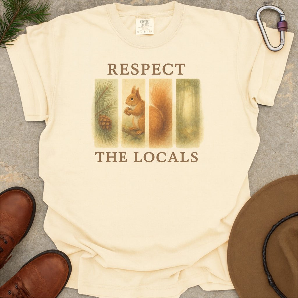 Respect The Locals Red Squirrel Scotland Comfort Colors Shirt