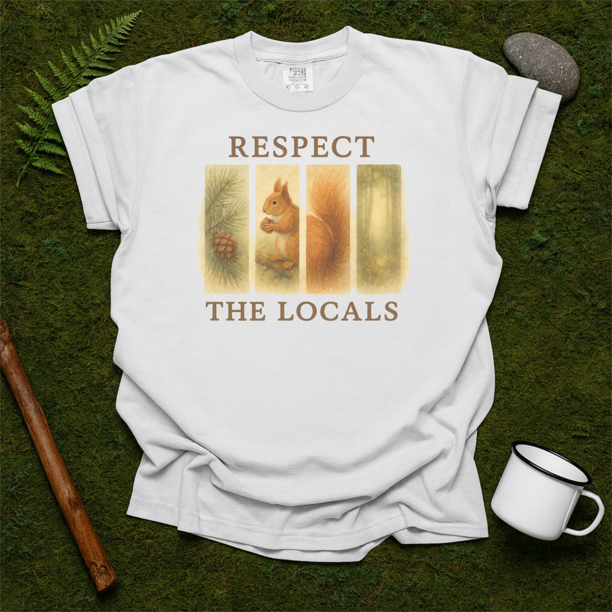 Respect The Locals Red Squirrel Scotland Comfort Colors Shirt