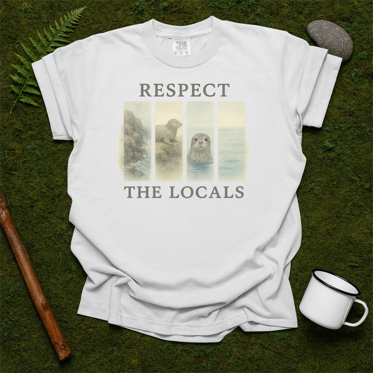 Respect The Locals Grey Seal Scotland Comfort Colors Shirt