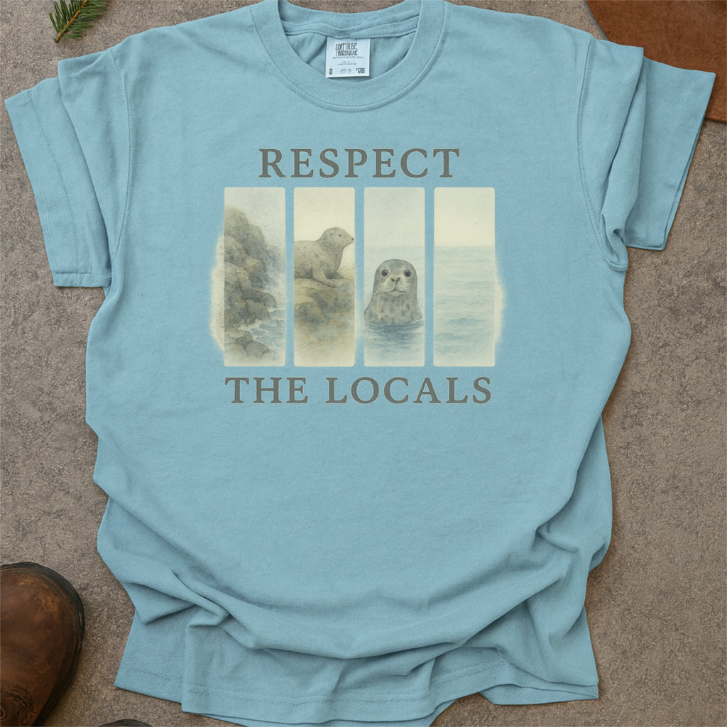 Respect The Locals Grey Seal Scotland Comfort Colors Shirt