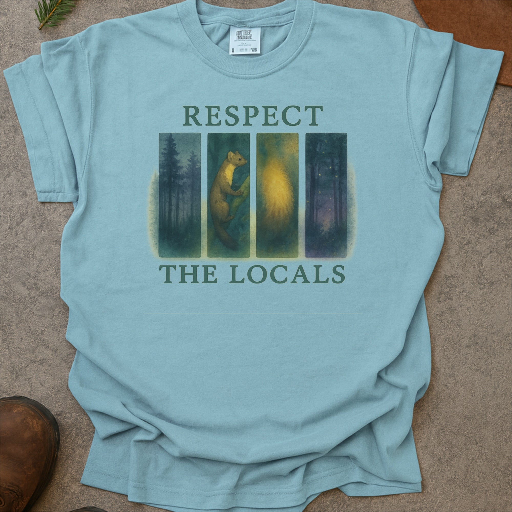 Respect The Locals Pine Marten Scotland Comfort Colors Shirt
