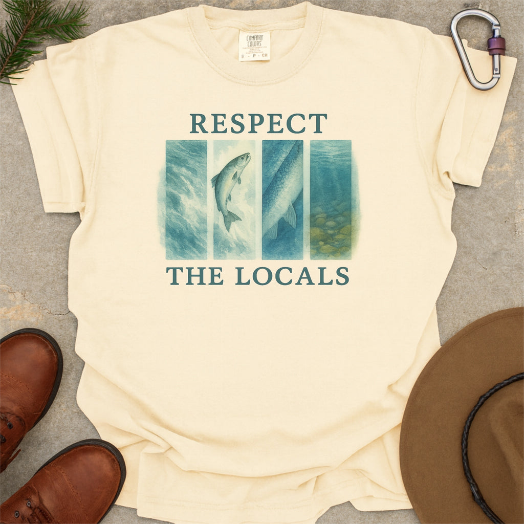 Respect The Locals Atlantic Salmon Scotland Comfort Colors Shirt