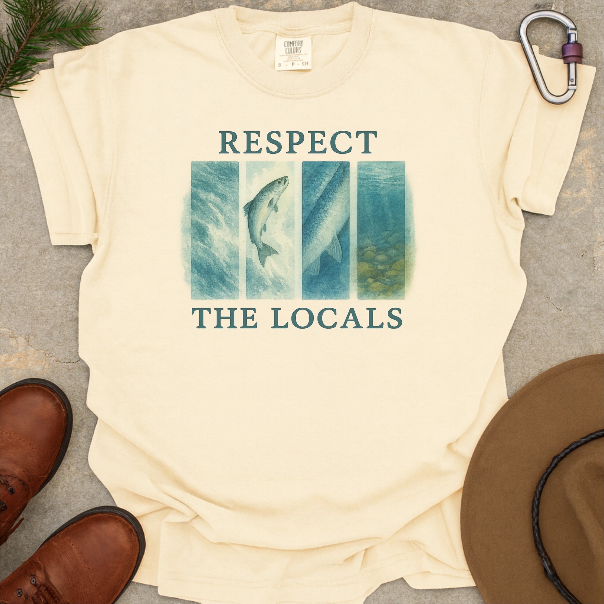 Respect The Locals Atlantic Salmon Scotland Comfort Colors Shirt