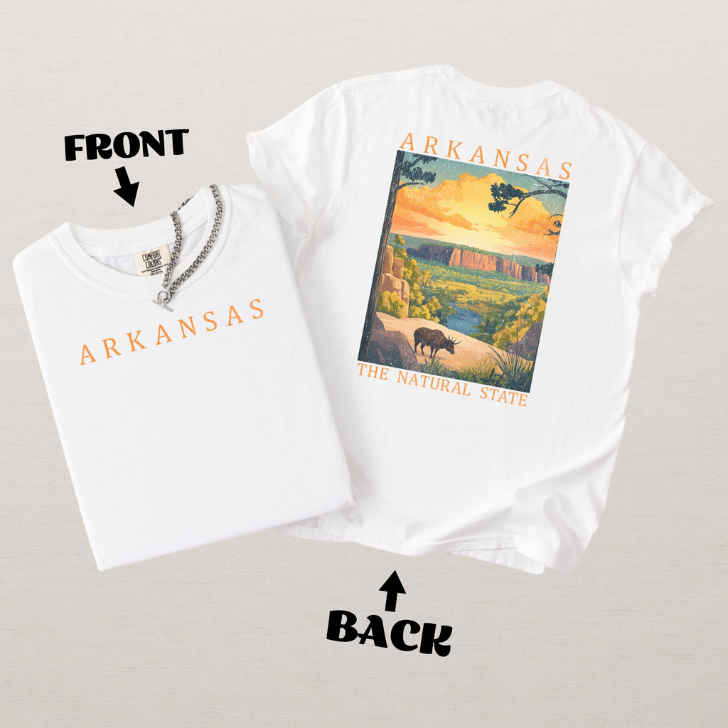 Arkansas Scenic Poster Comfort Colors Shirt
