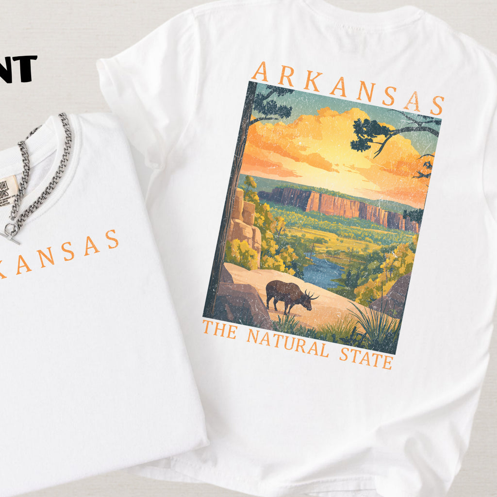 Arkansas Scenic Poster Comfort Colors Shirt