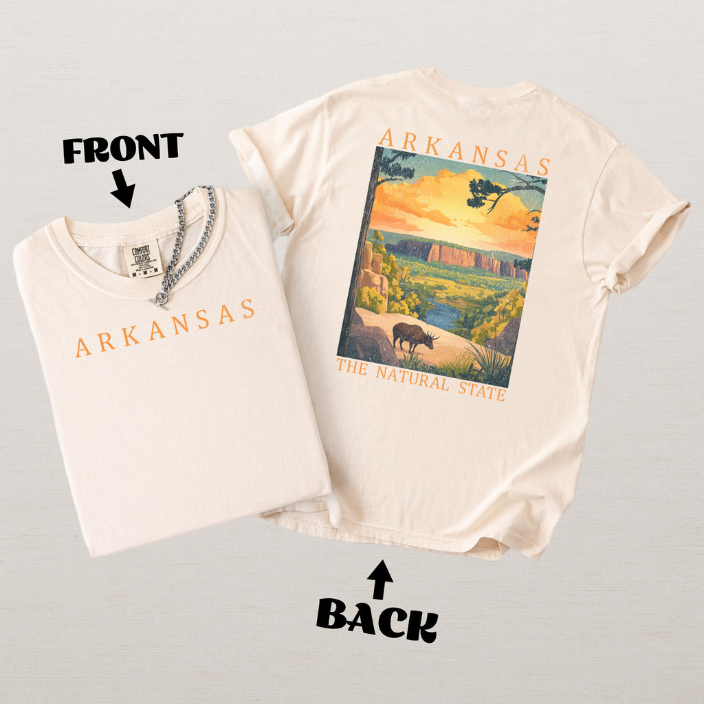 Arkansas Scenic Poster Comfort Colors Shirt