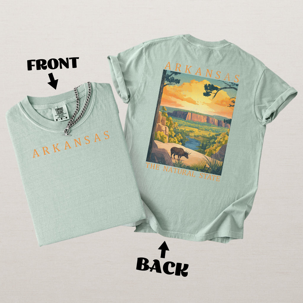 Arkansas Scenic Poster Comfort Colors Shirt