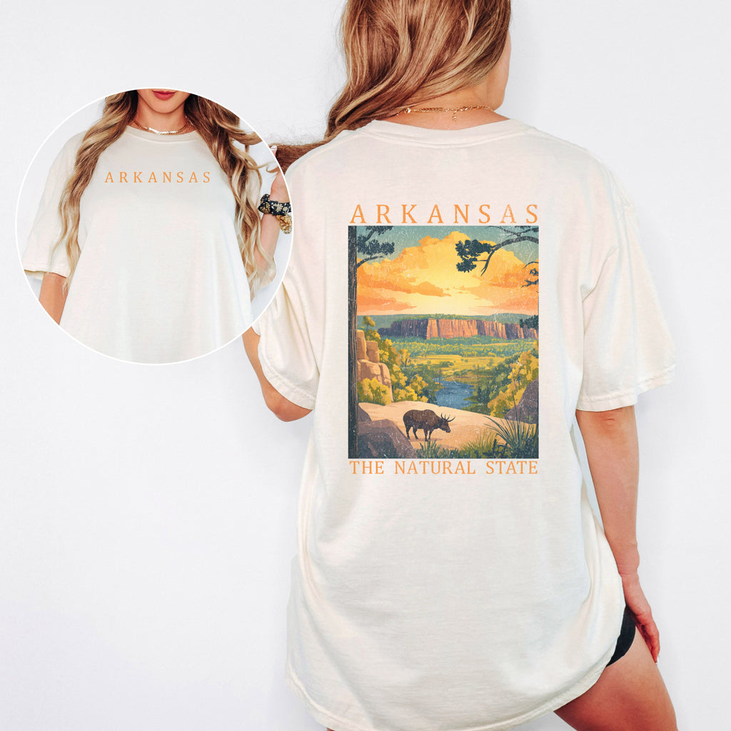 Arkansas Scenic Poster Comfort Colors Shirt