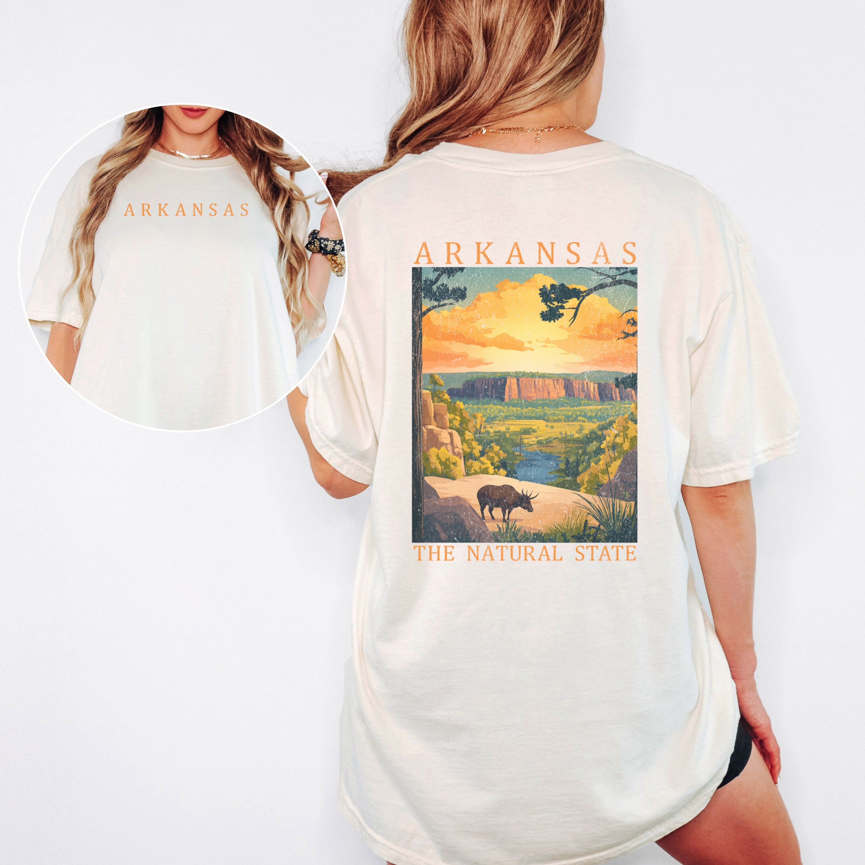 Arkansas Scenic Poster Comfort Colors Shirt