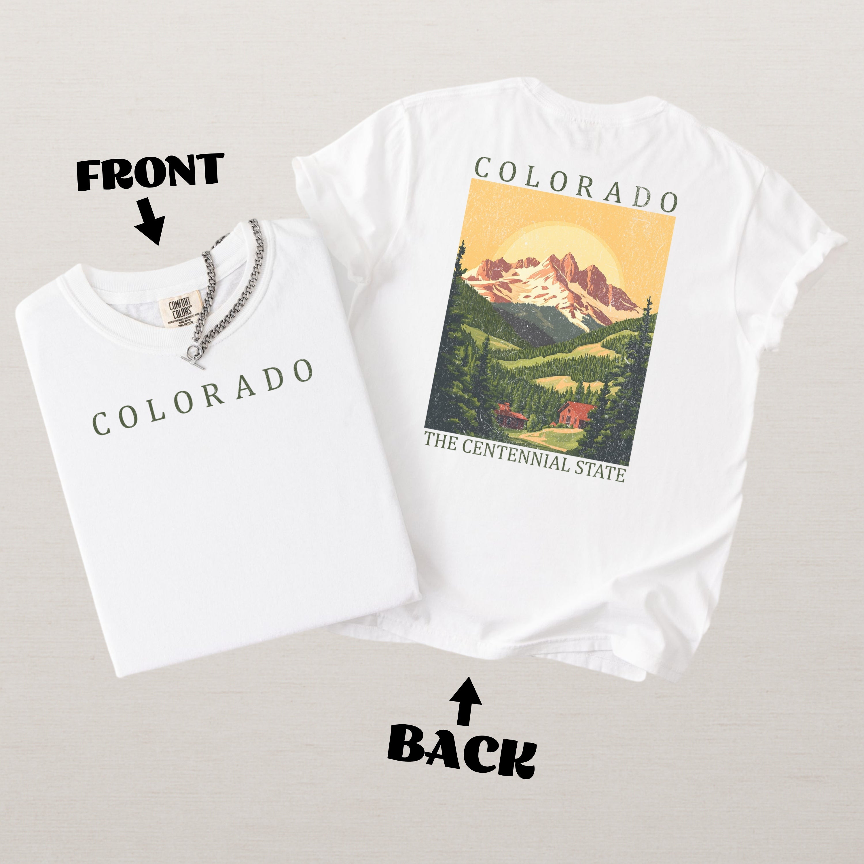 Colorado Scenic Poster Comfort Colors Shirt