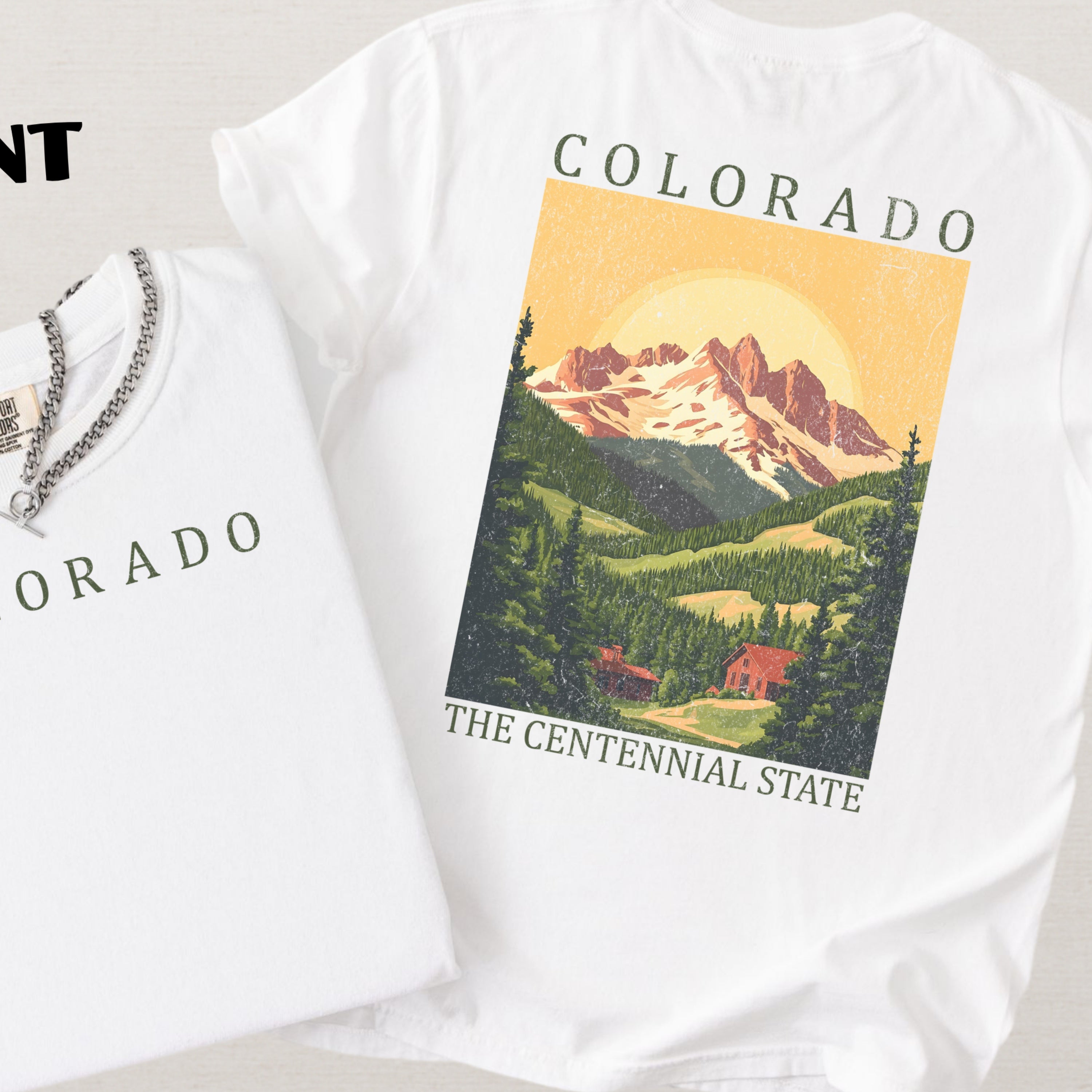 Colorado Scenic Poster Comfort Colors Shirt