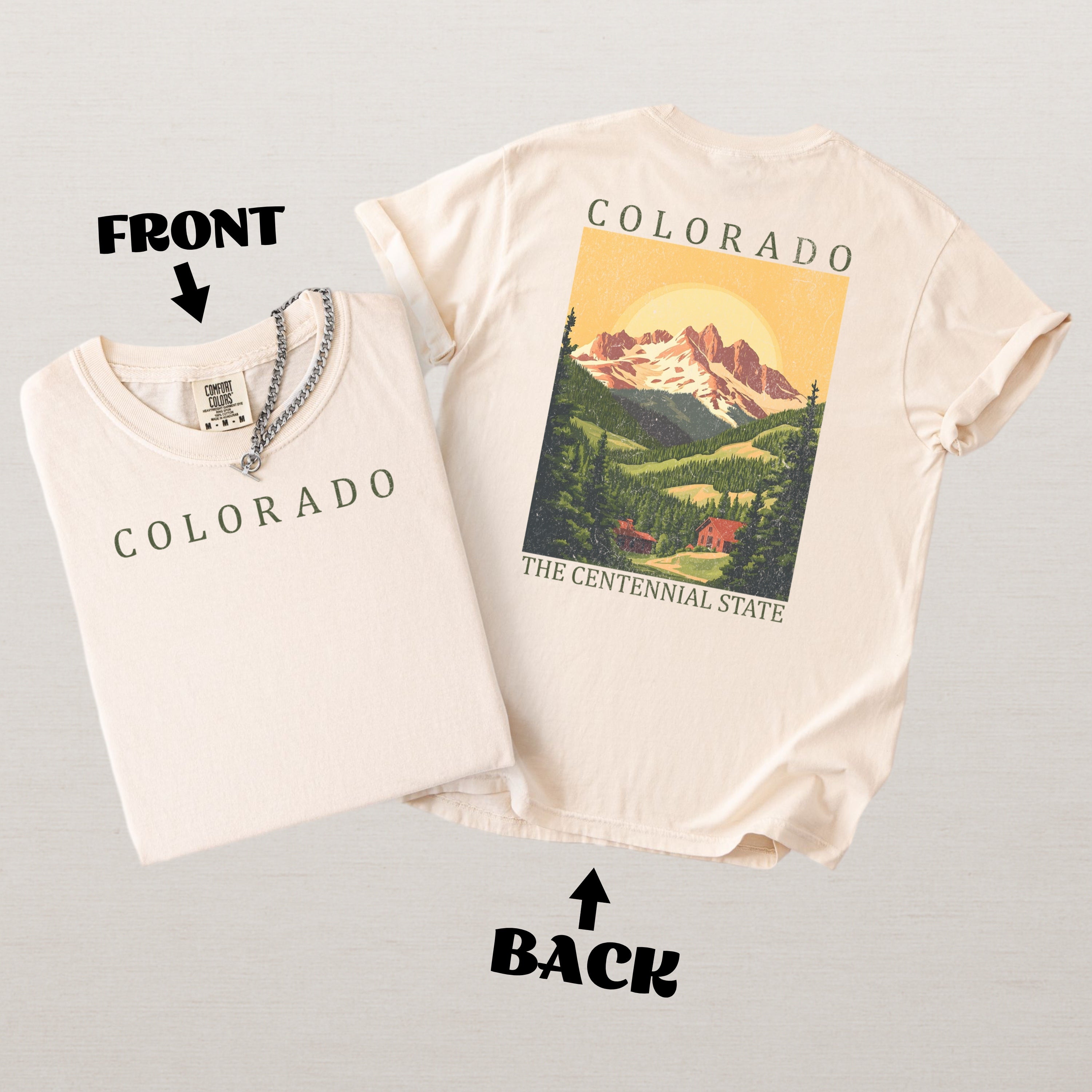 Colorado Scenic Poster Comfort Colors Shirt