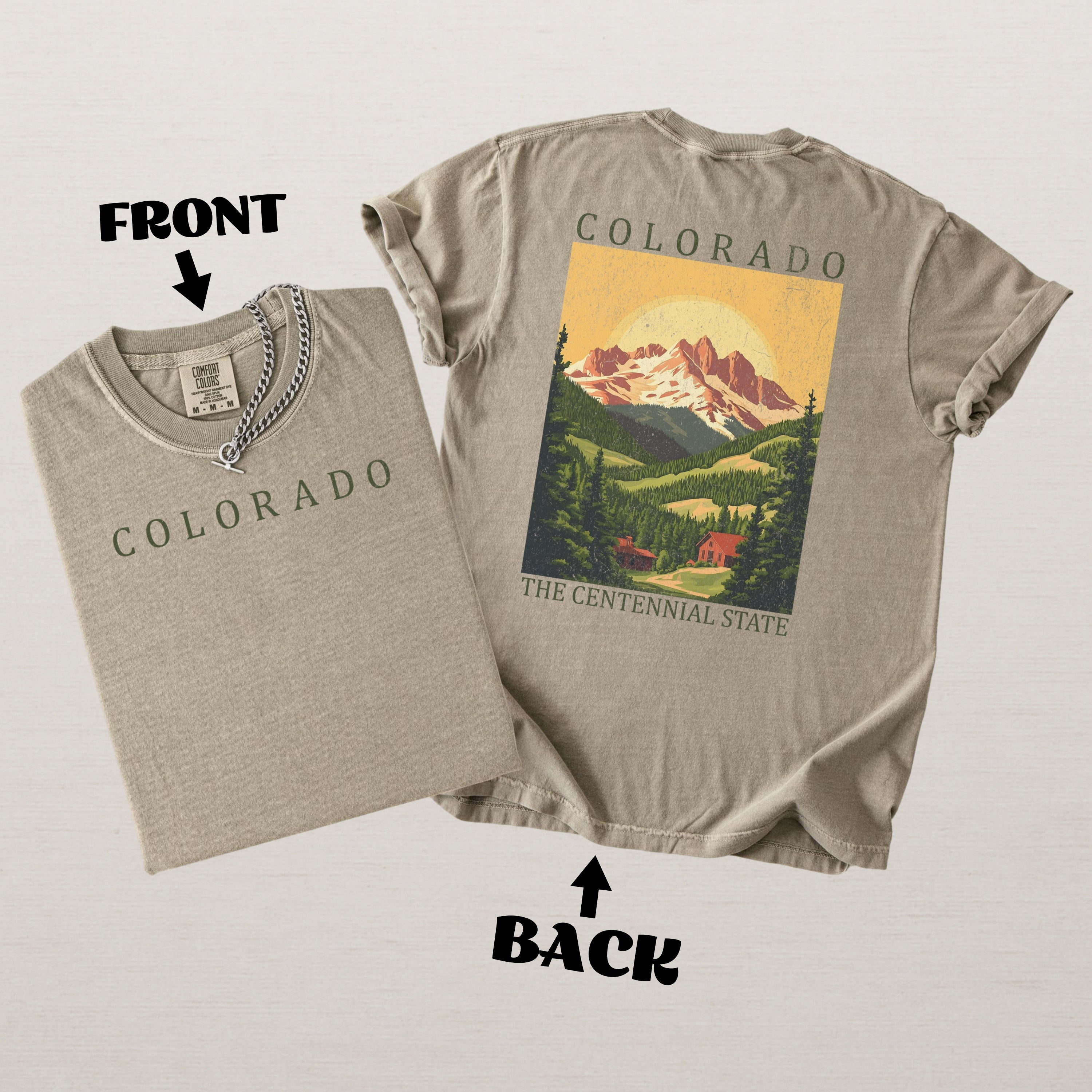 Colorado Scenic Poster Comfort Colors Shirt