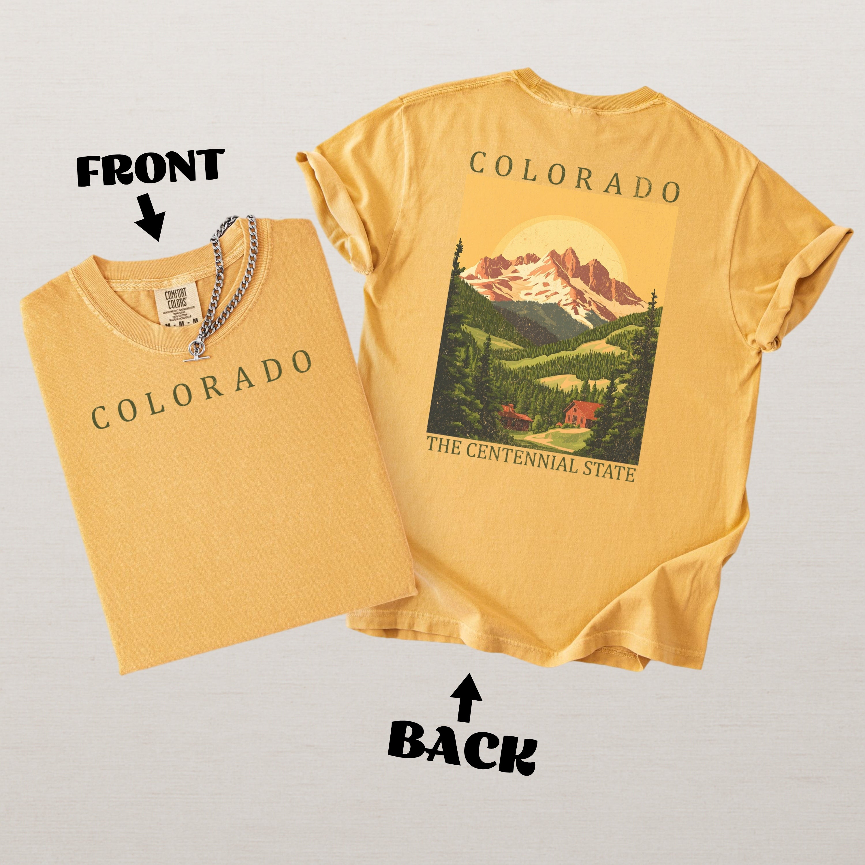 Colorado Scenic Poster Comfort Colors Shirt