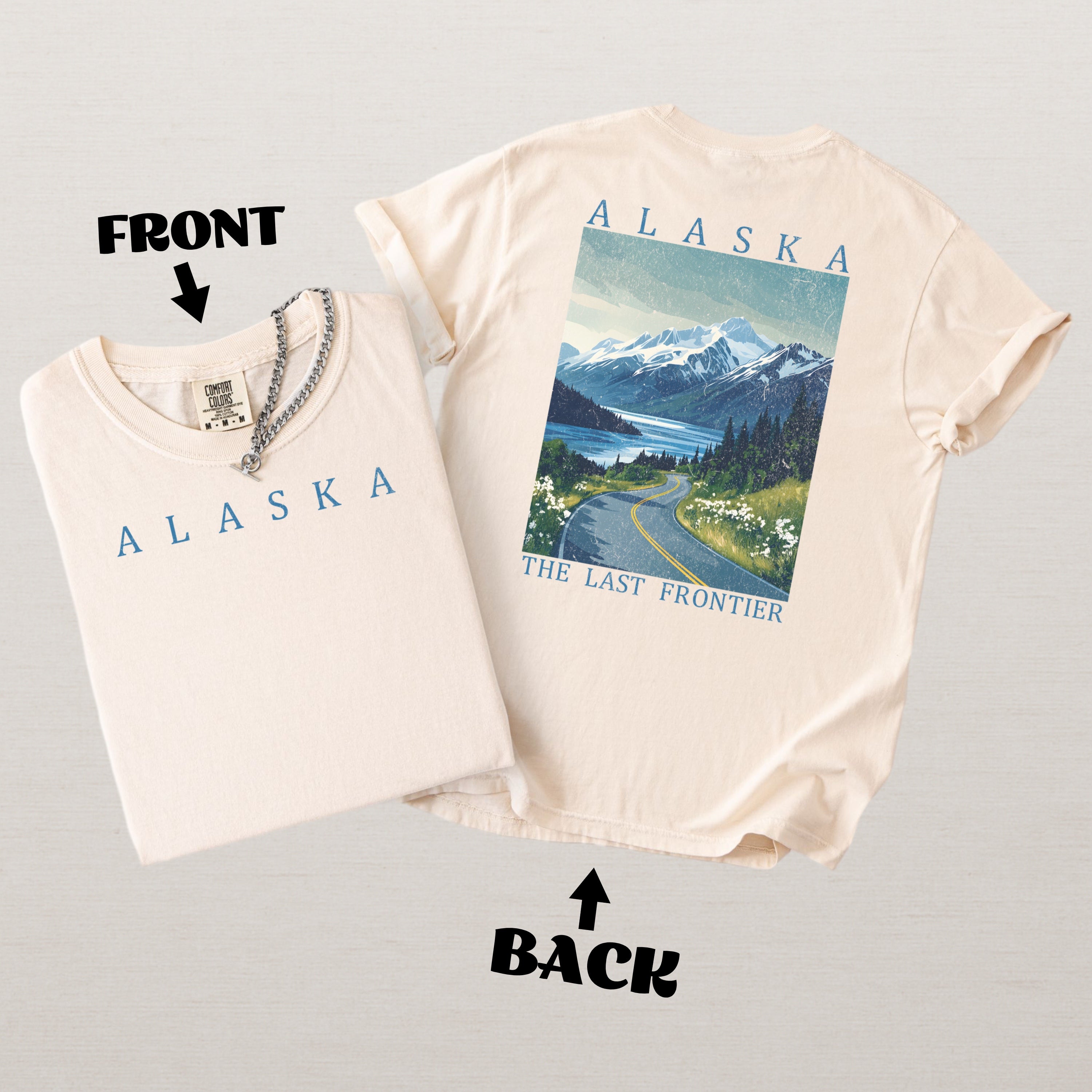 Alaska Scenic Poster Comfort Colors Shirt