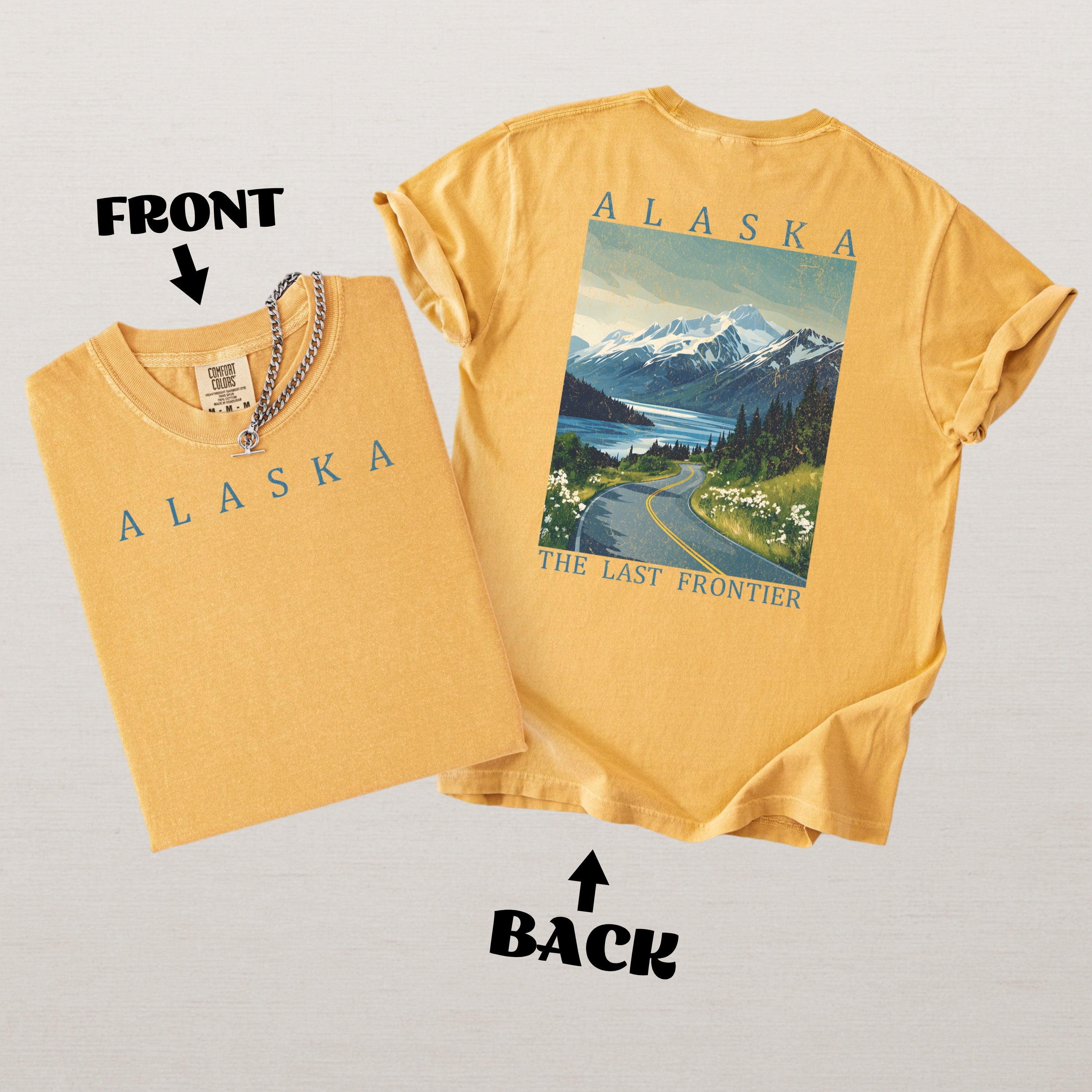Alaska Scenic Poster Comfort Colors Shirt