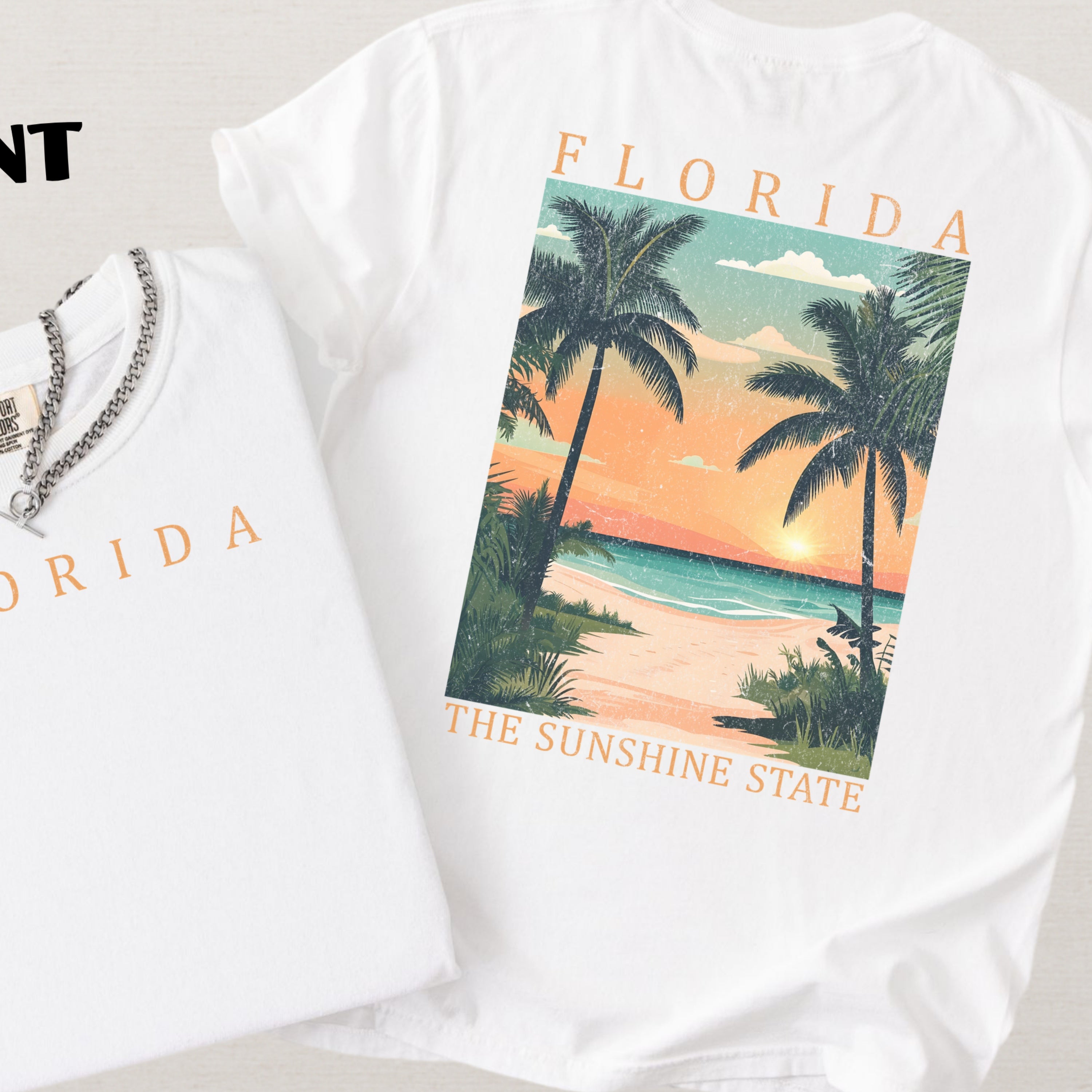 Florida Scenic Poster Comfort Colors Shirt