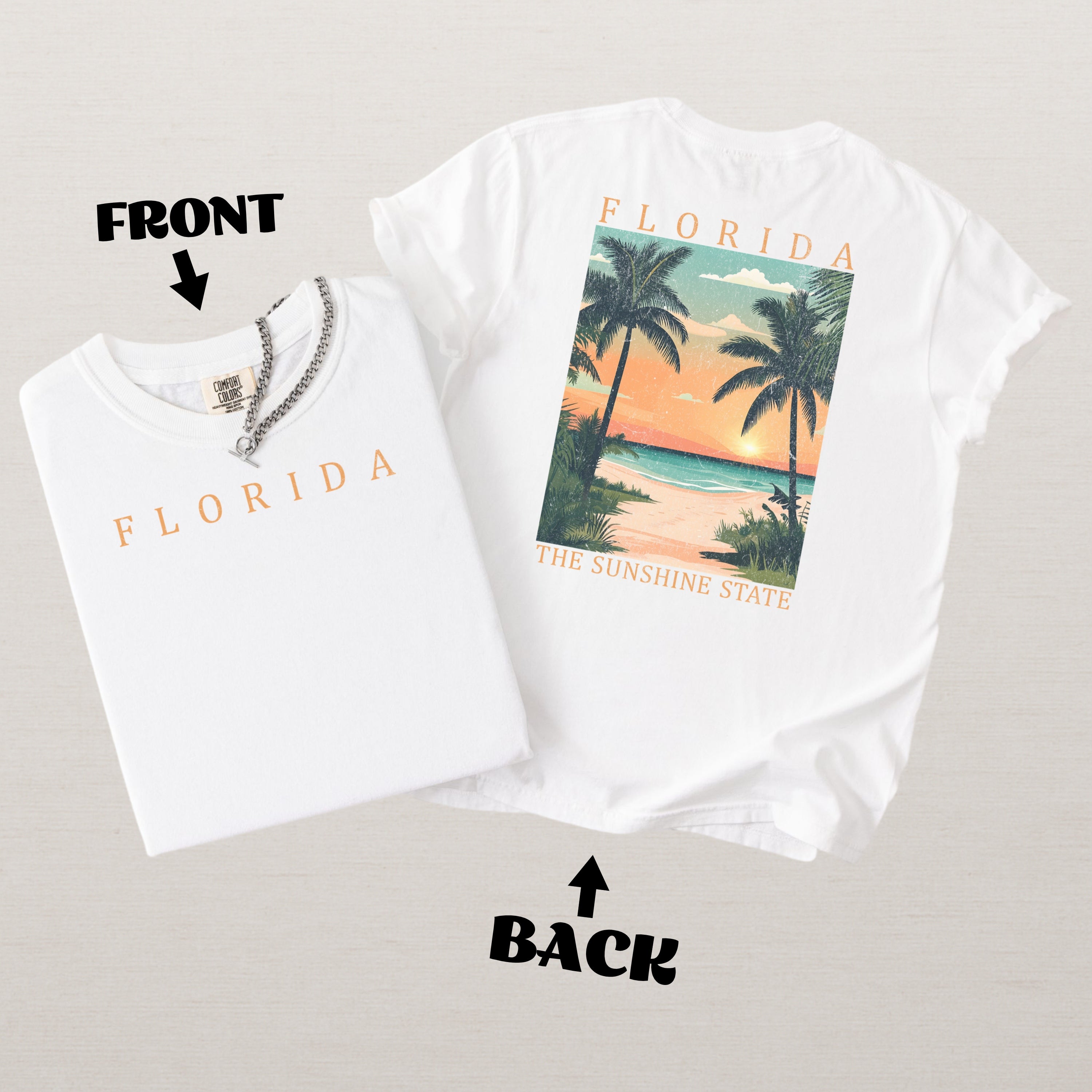 Florida Scenic Poster Comfort Colors Shirt