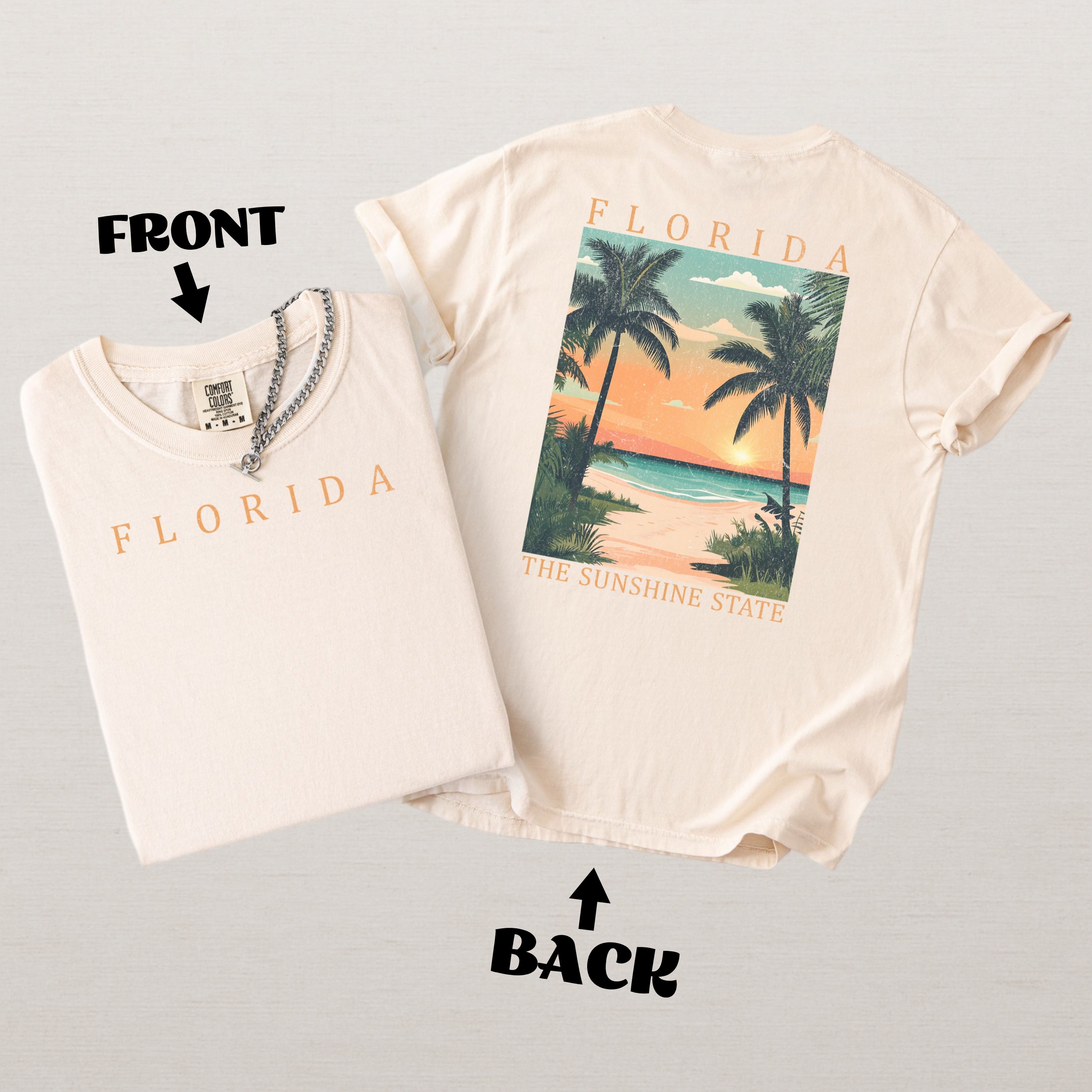Florida Scenic Poster Comfort Colors Shirt